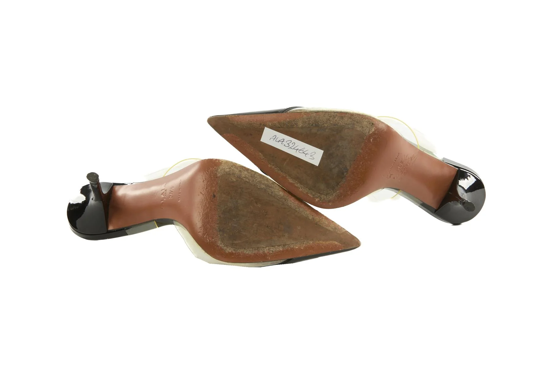 ALAÏA BLACK CŒUR PATENT LEATHER MULES EU 38.5 UK 5.5 US 8.5 - Image 6