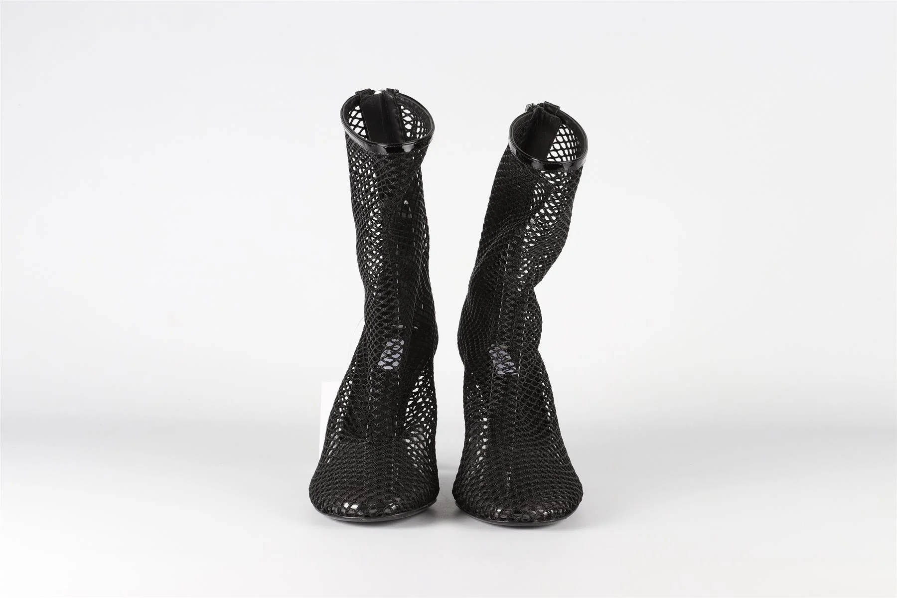 ALAÏA BLACK LA CAGE MESH WEDGE ANKLE BOOTS EU 38 UK 5 US 8 - Image 3