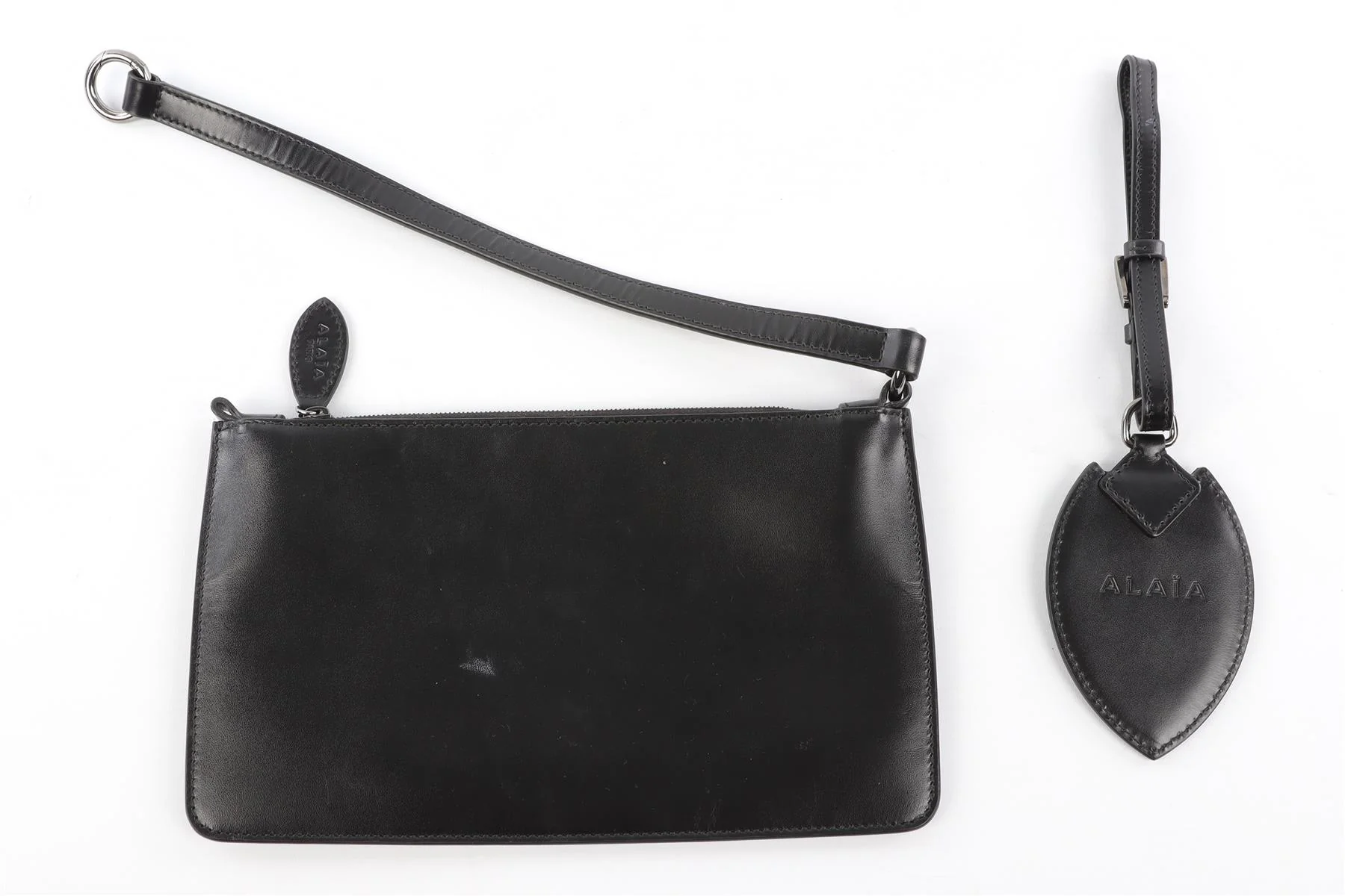ALAÏA BLACK LE MINA 32 LEATHER TOTE BAG - Image 10