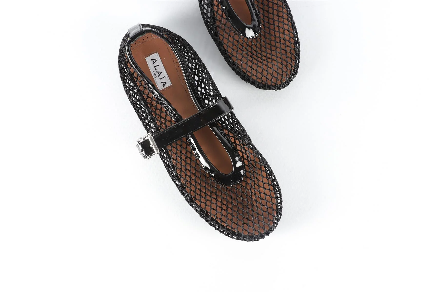 ALAÏA BLACK MESH BALLET FLATS EU 38 UK 5 US 8 - Image 4