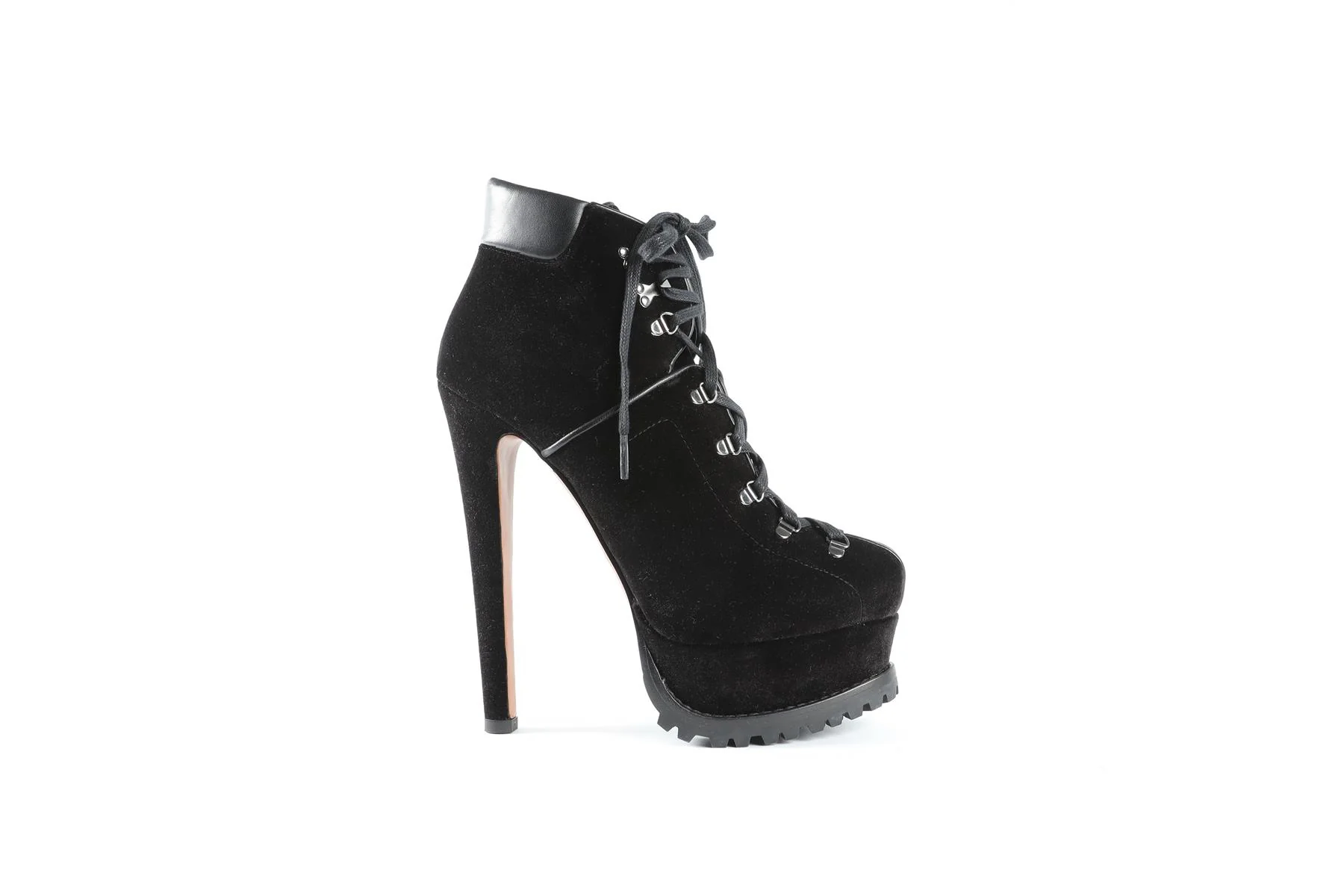 ALAÏA BLACK VELVET ANKLE BOOTS EU 38 UK 5 US 8 - Image 2