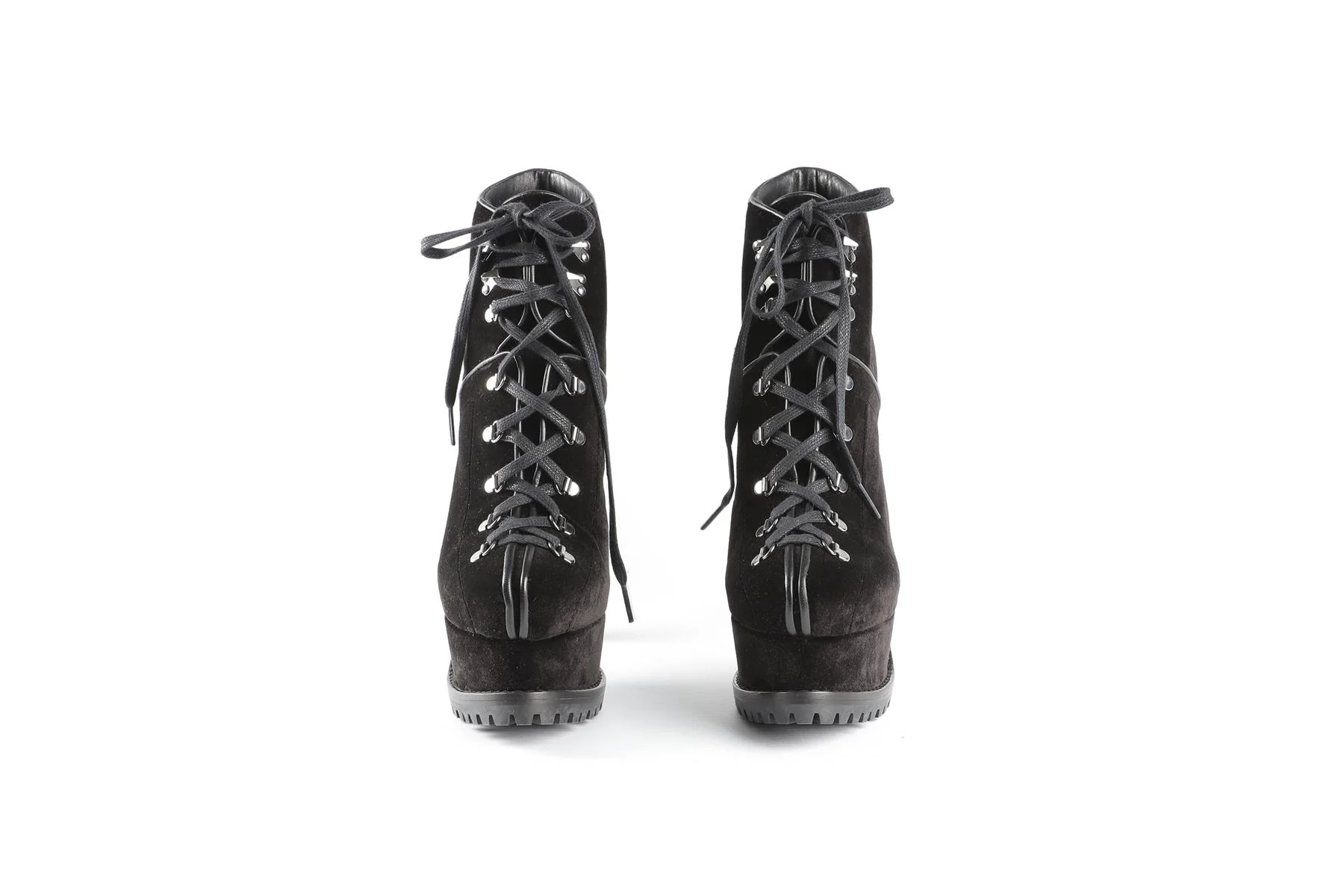 ALAÏA BLACK VELVET ANKLE BOOTS EU 38 UK 5 US 8 - Image 3