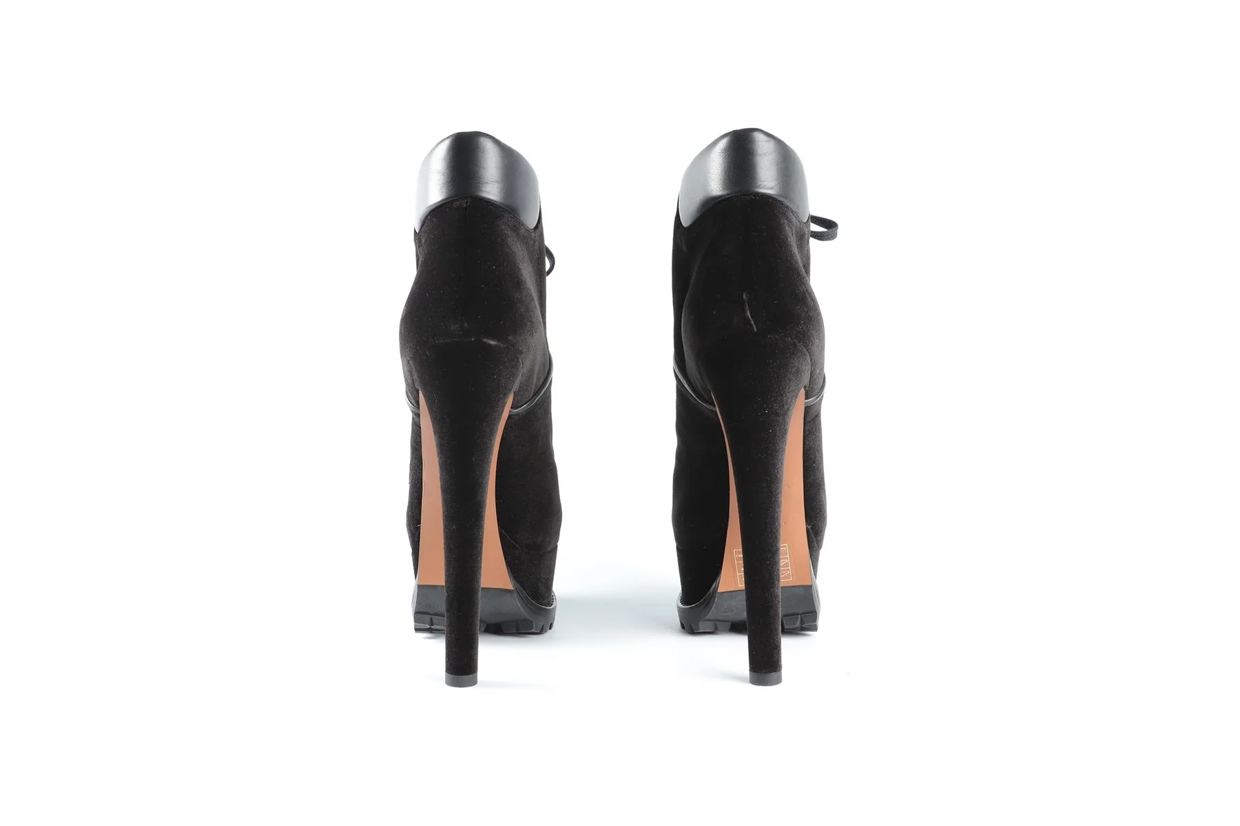 ALAÏA BLACK VELVET ANKLE BOOTS EU 38 UK 5 US 8 - Image 5