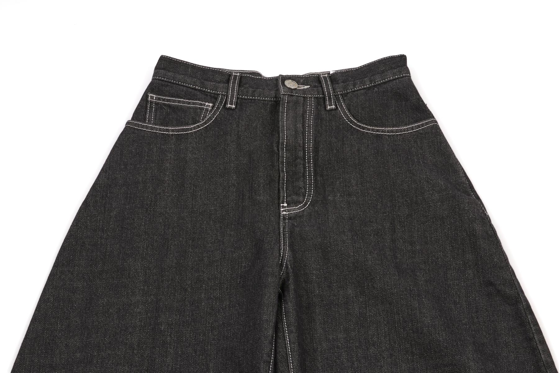 ALAÏA GREY HIGH RISE TAPERED JEANS FR 38 - Image 3