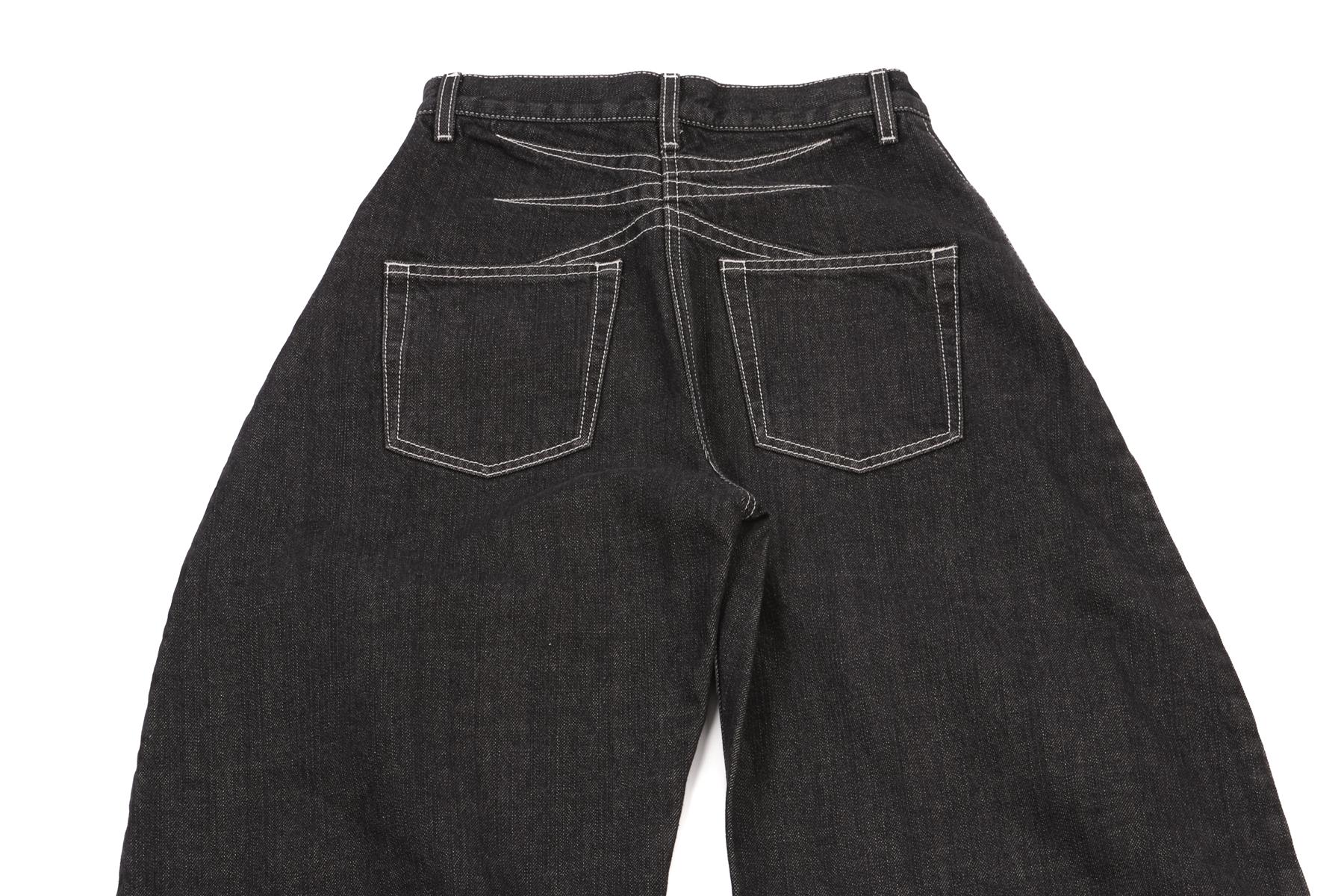 ALAÏA GREY HIGH RISE TAPERED JEANS FR 38 - Image 5