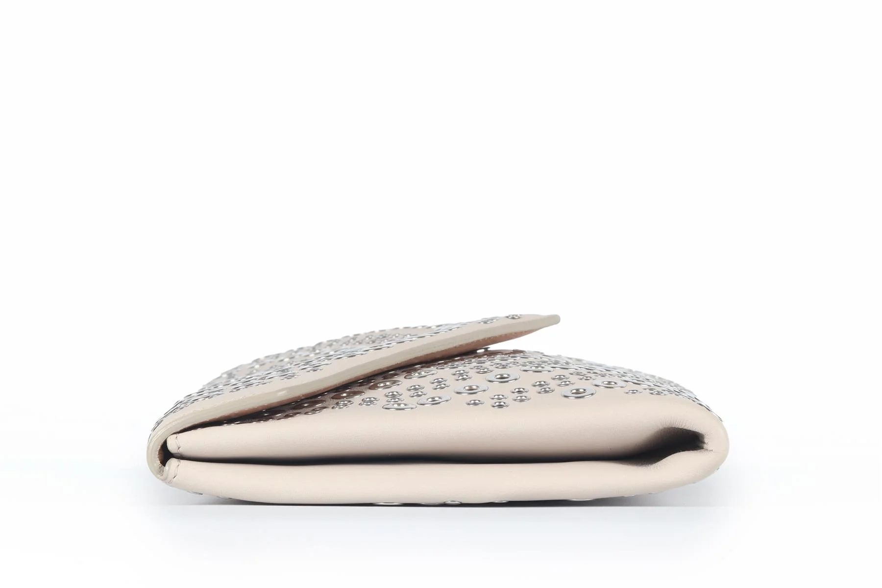 ALAÏA GREY LEATHER CLUTCH - Image 4