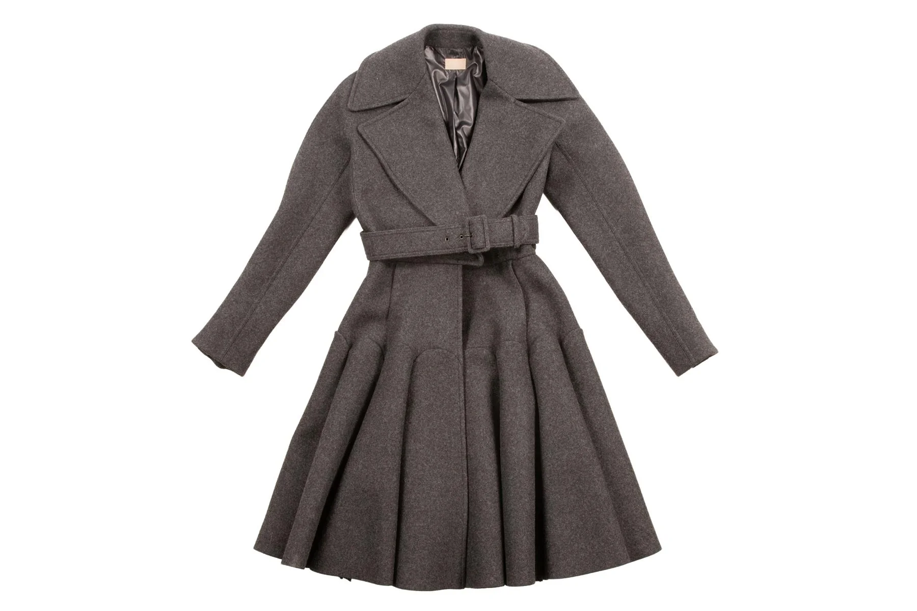 ALAÏA GREY WOOL COAT FR 38 UK 10 - Image 2