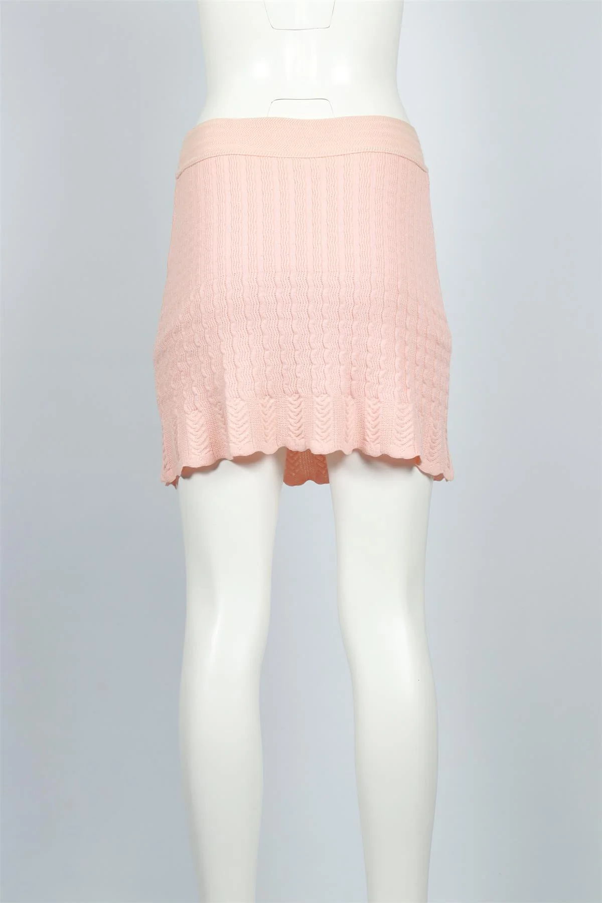ALAÏA PINK 1990 WOOL BLEND MINI SKIRT XSMALL - Image 4