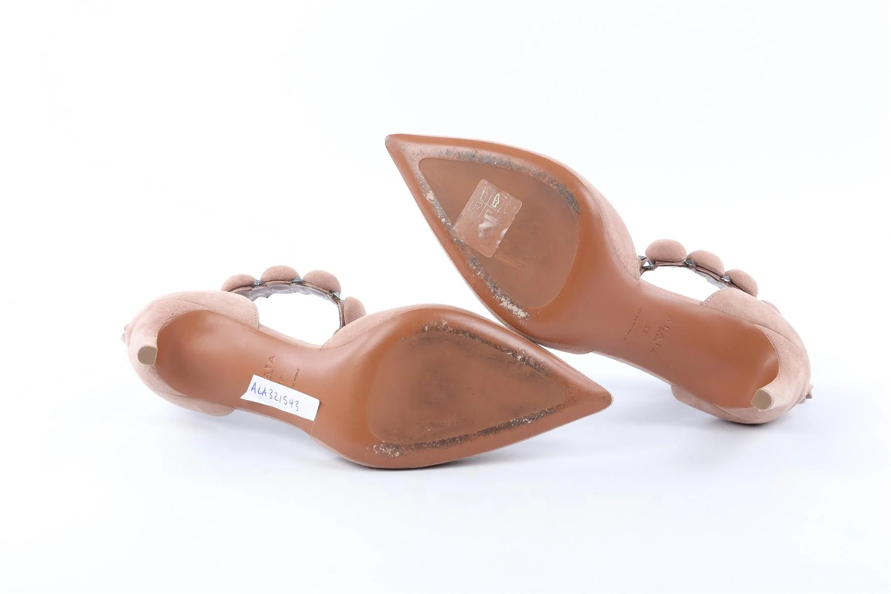 ALAÏA PINK BOMBE SUEDE PUMPS EU 38 UK 5 US 8 - Image 7