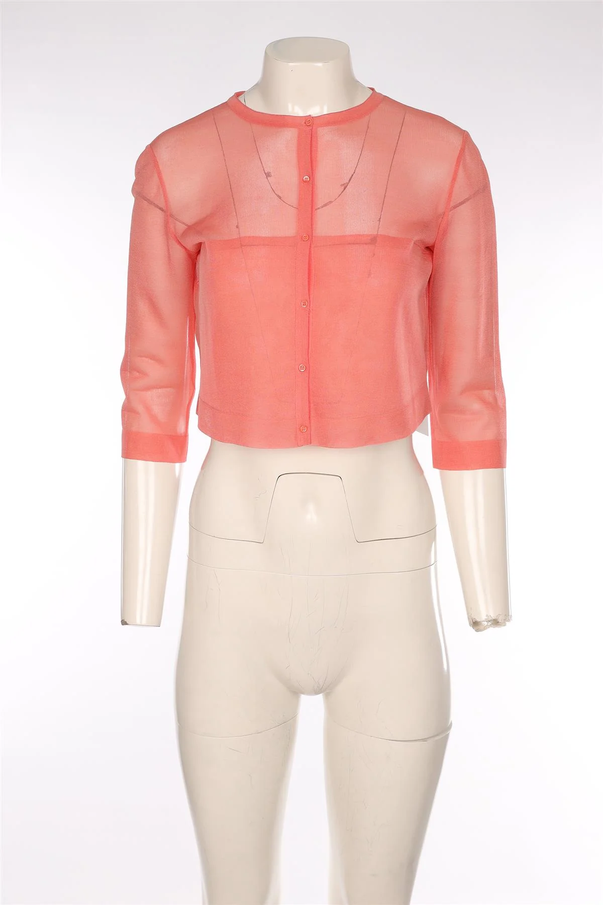 ALAÏA PINK KNIT CARDIGAN SMALL - Image 2