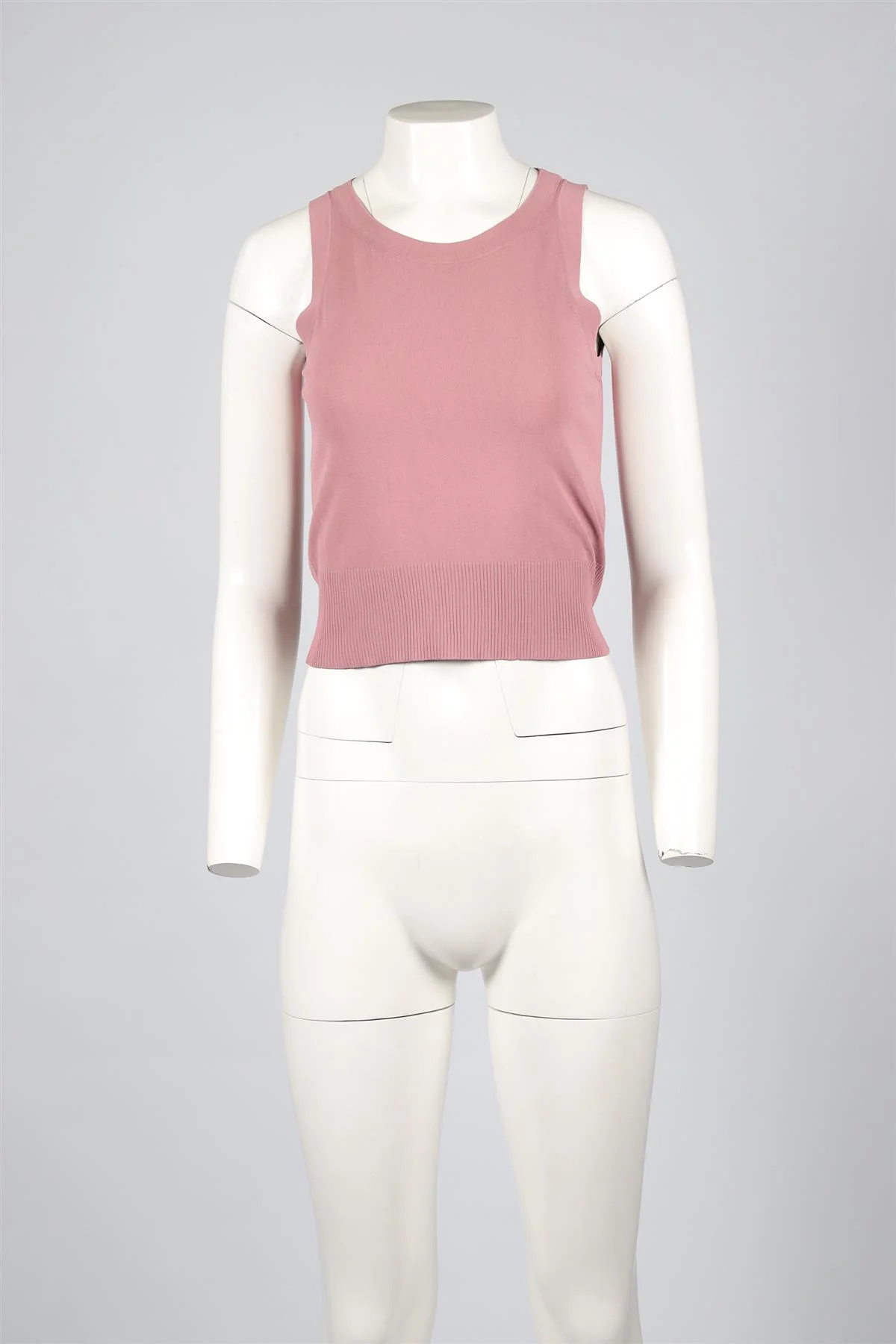 ALAÏA PINK KNIT TOP FR 38 UK 10 - Image 2