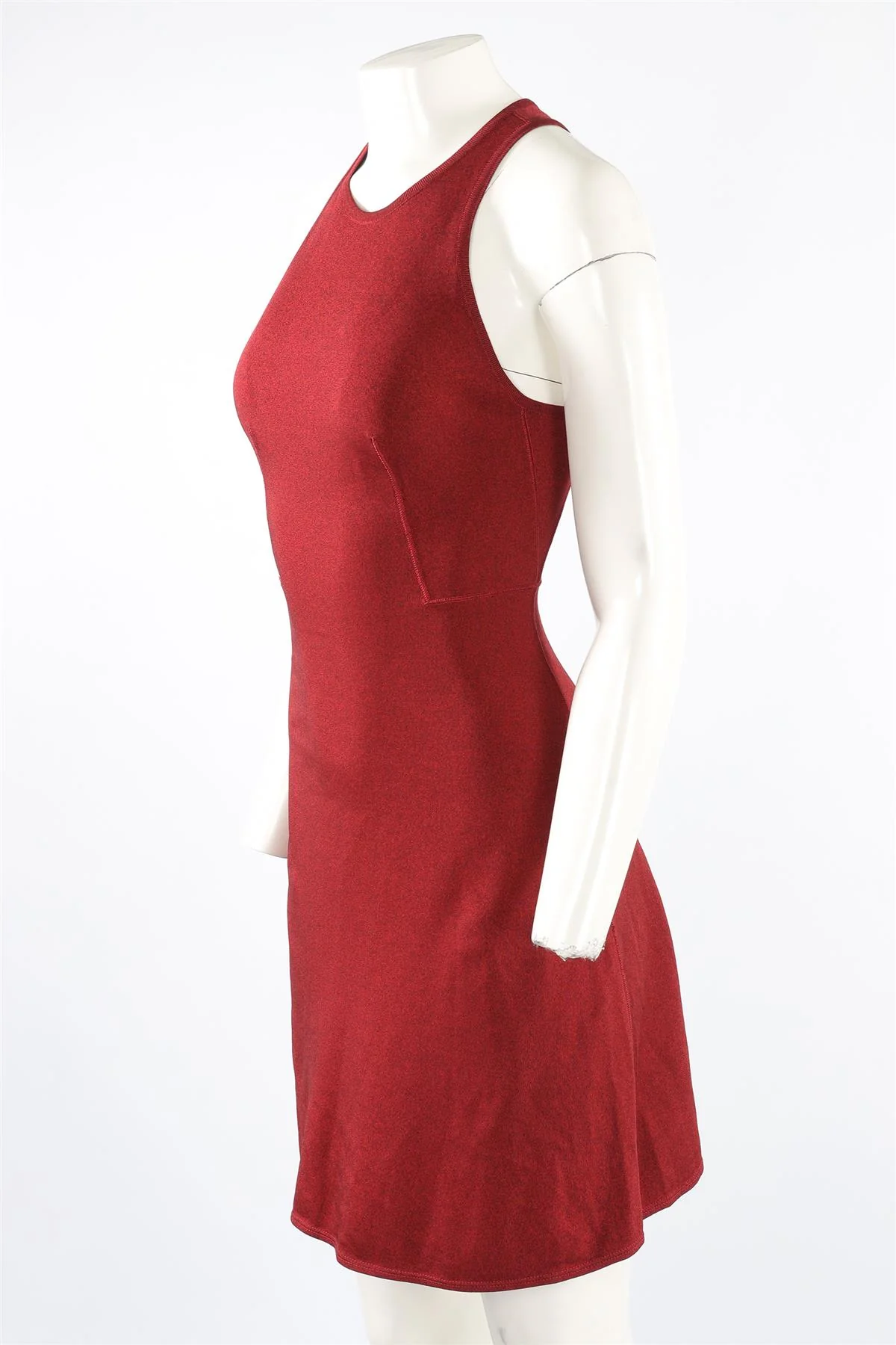 ALAÏA RED KNIT MINI DRESS XSMALL - Image 3