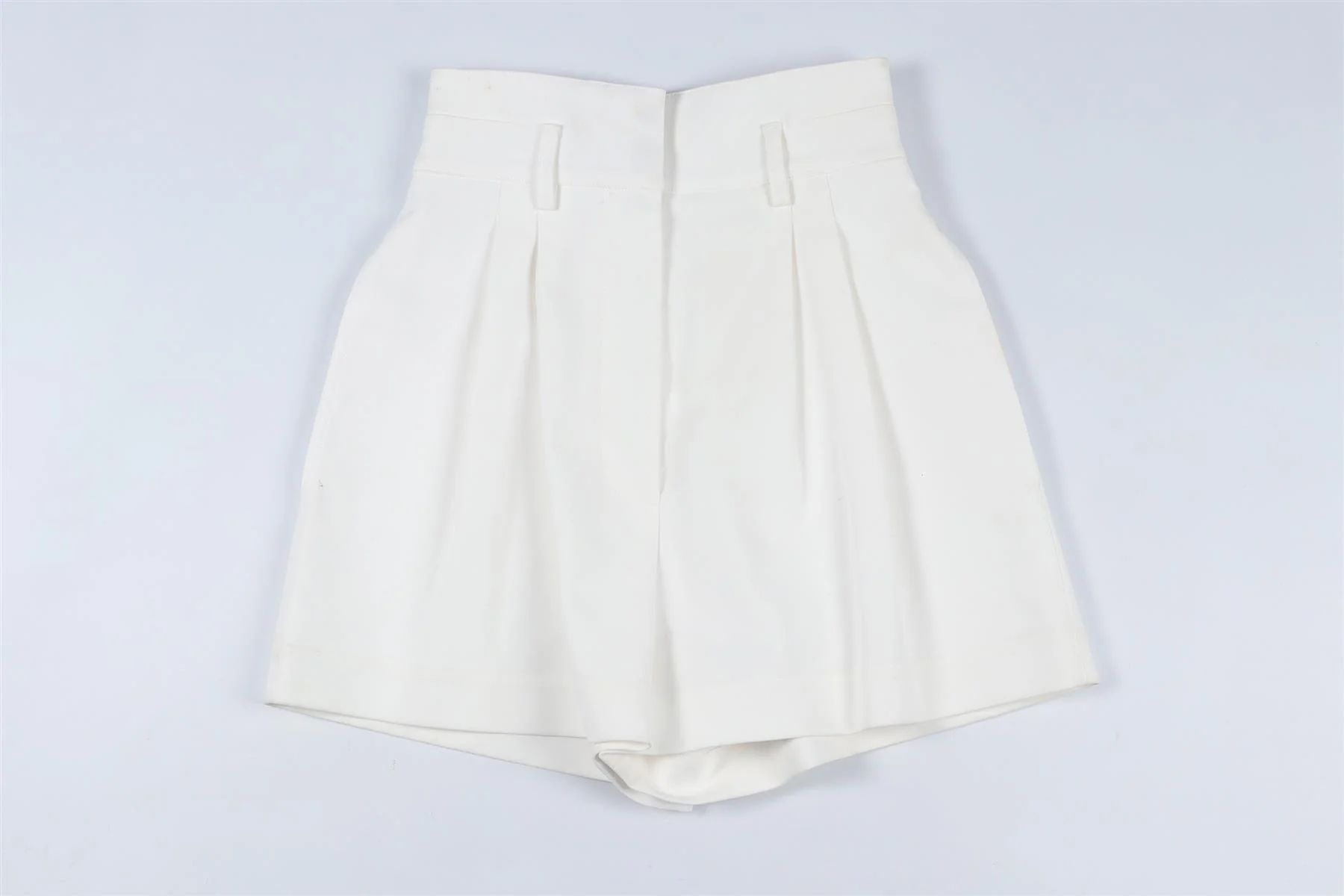 ALAÏA WHITE COTTON SHORTS FR 36 UK 8 - Image 2