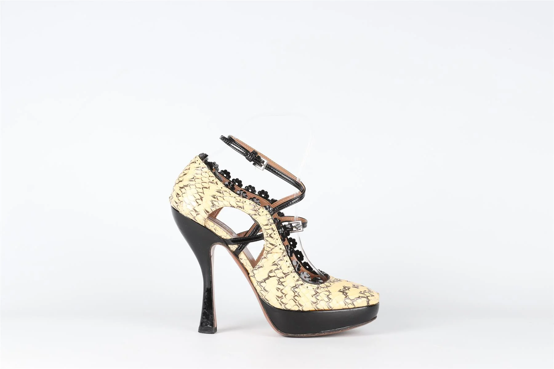 ALAÏA  YELLOW SNAKESKIN PUMPS EU 37.5 UK 4.5 US 7.5 - Image 2
