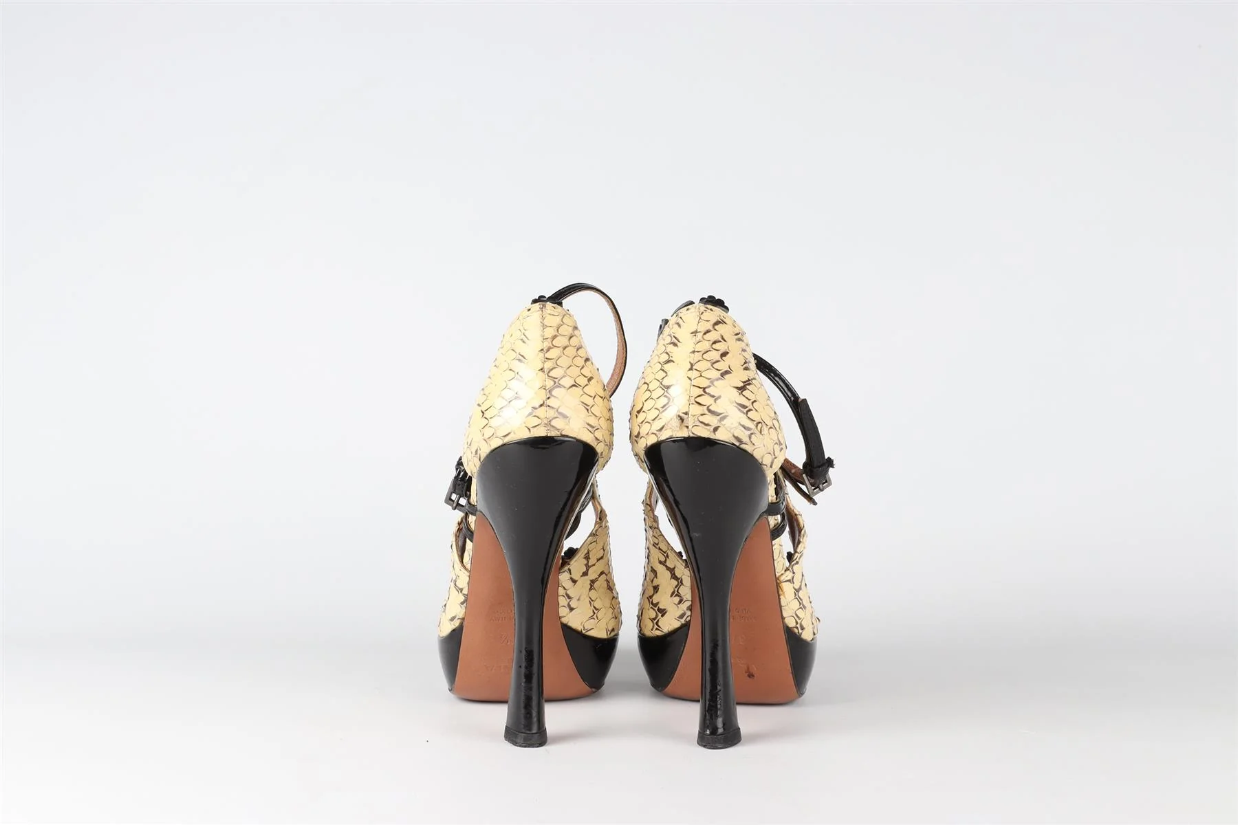 ALAÏA  YELLOW SNAKESKIN PUMPS EU 37.5 UK 4.5 US 7.5 - Image 5