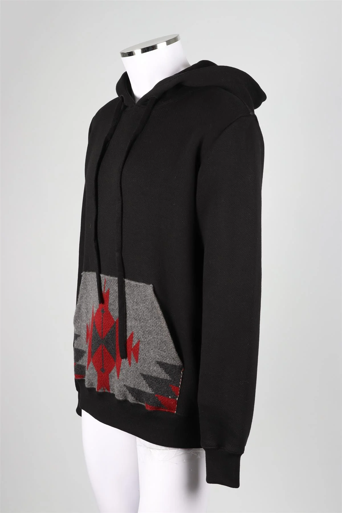 ALANUI BLACK CASHMERE BLEND HOODIE LARGE - Image 3