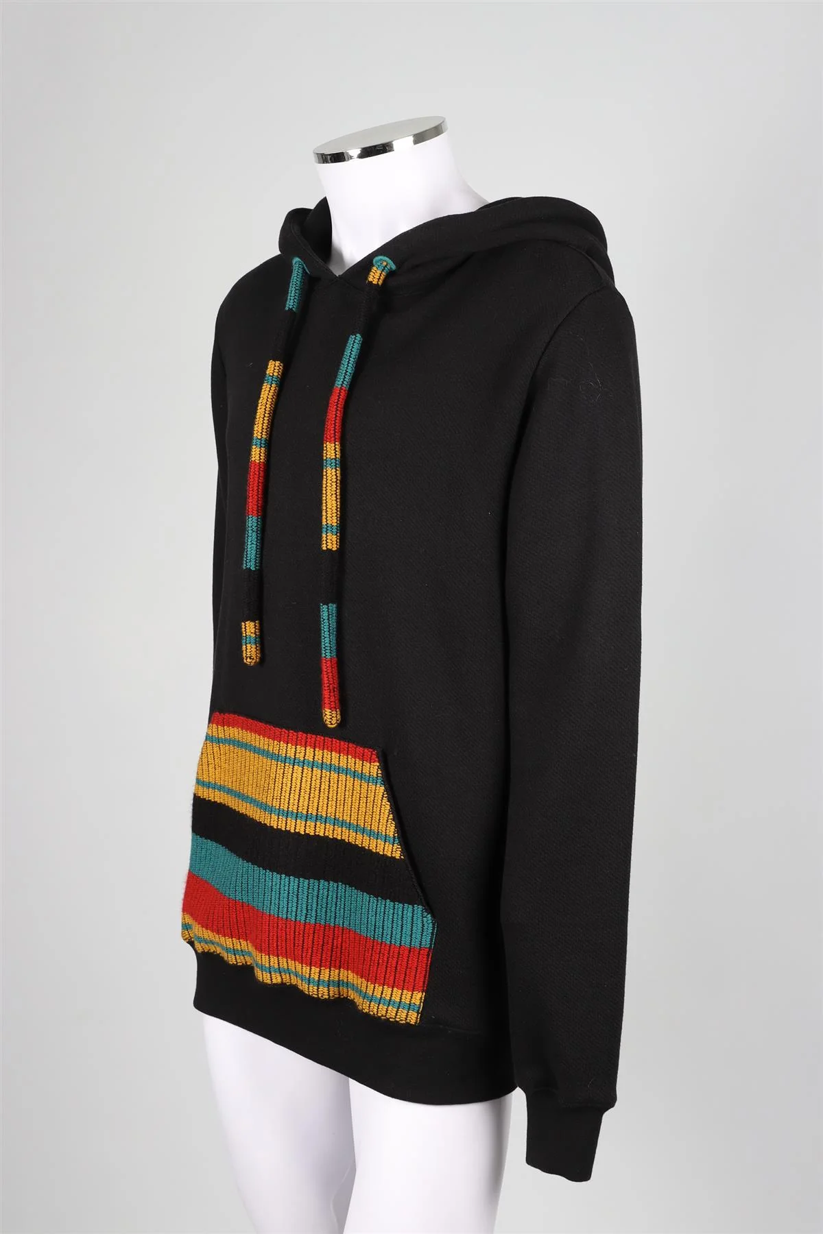 ALANUI BLACK MEN'S CASHMERE BLEND HOODIE LARGE - Image 3