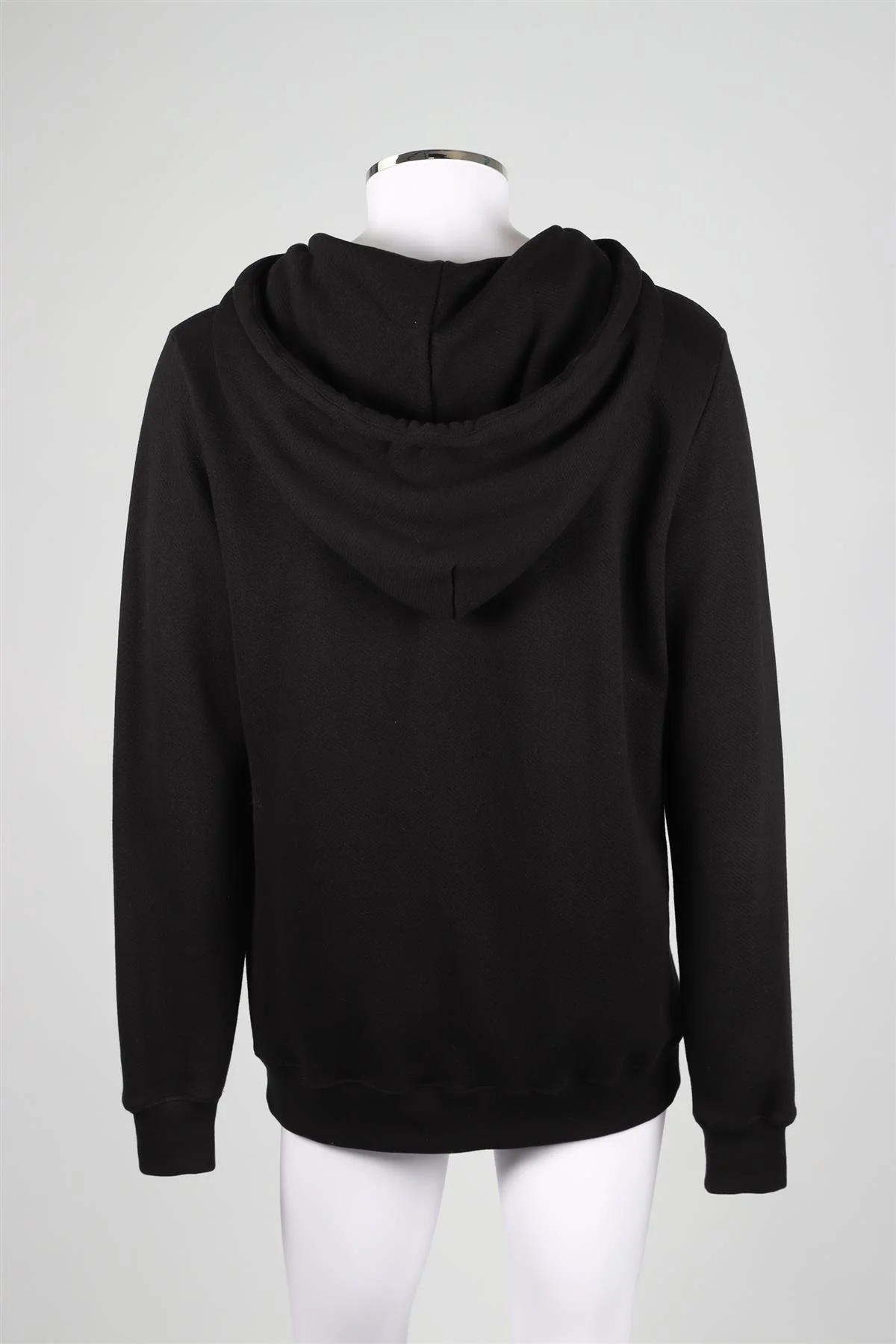 ALANUI BLACK MEN'S CASHMERE BLEND HOODIE LARGE - Image 4
