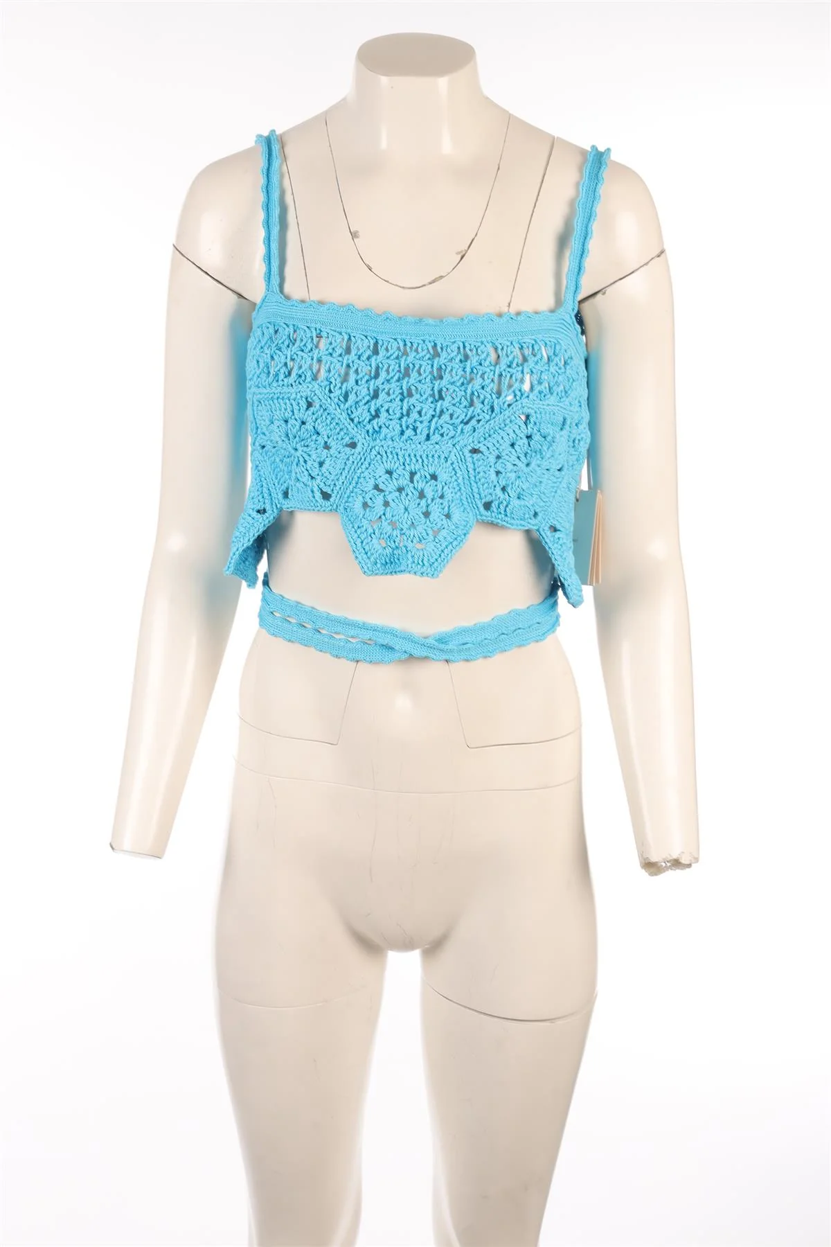 ALANUI BLUE CROCHET TOP MEDIUM-LARGE - Image 2