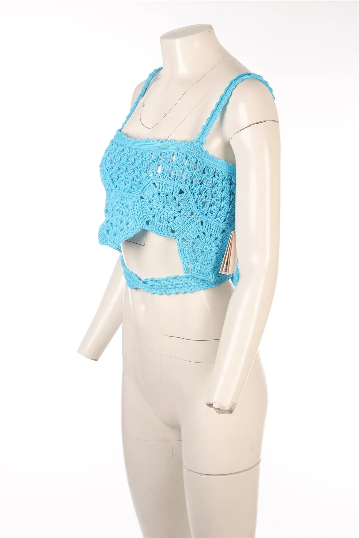 ALANUI BLUE CROCHET TOP MEDIUM-LARGE - Image 3