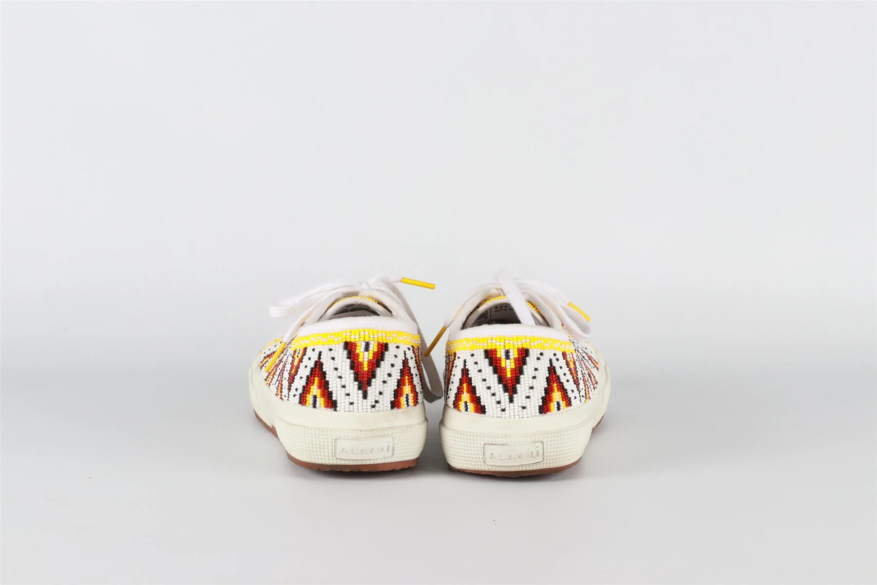 ALANUI + SUPERGA MULTICOLOUR BEAD SNEAKERS EU 38 UK 5 US 6 - Image 5