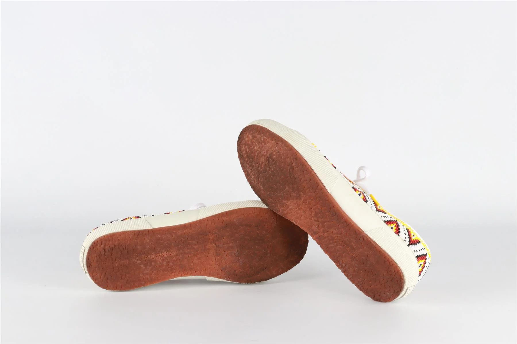 ALANUI + SUPERGA MULTICOLOUR BEAD SNEAKERS EU 38 UK 5 US 6 - Image 6