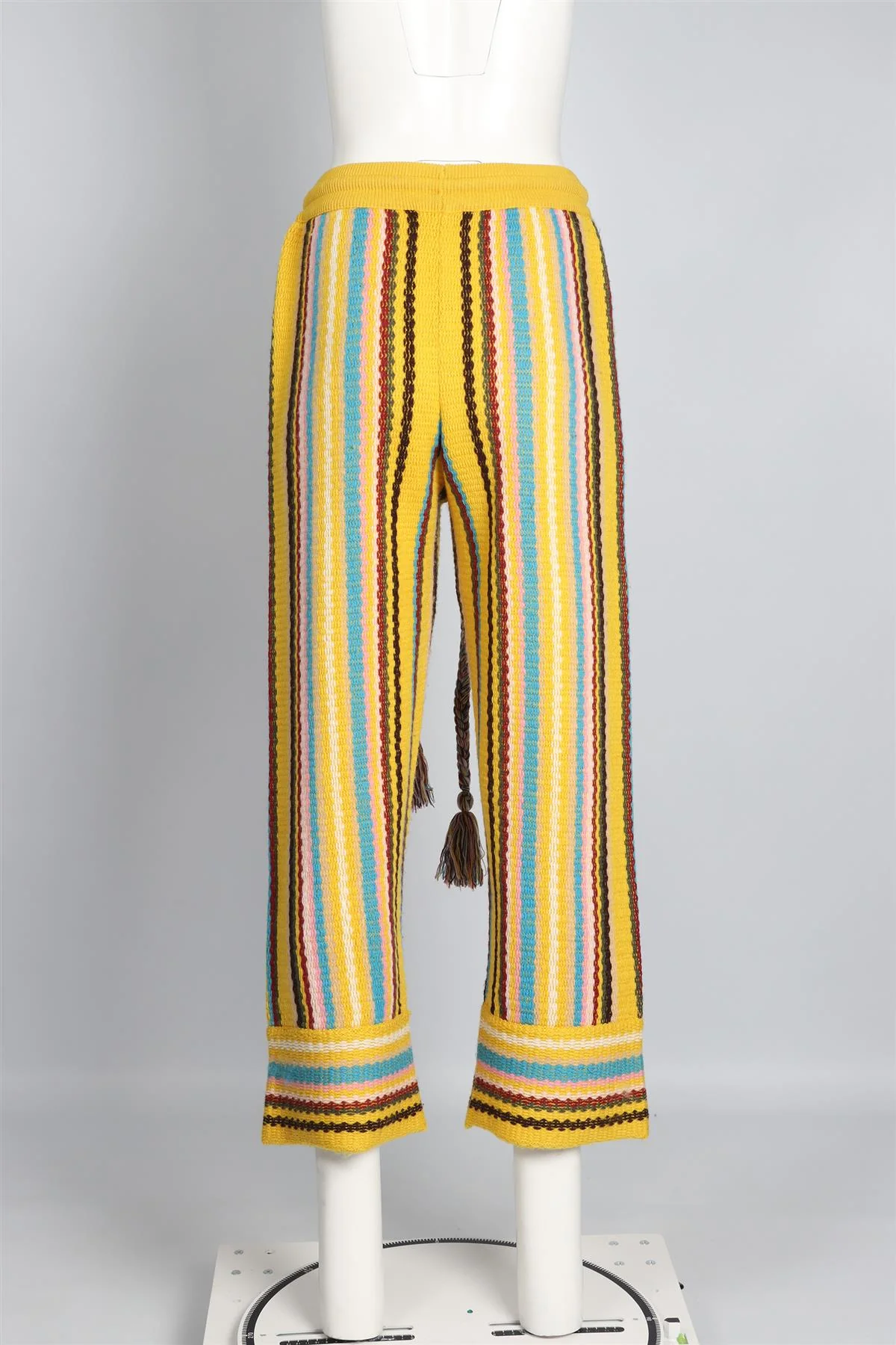 ALANUI YELLOW WOOL PANTS SMALL - Image 4