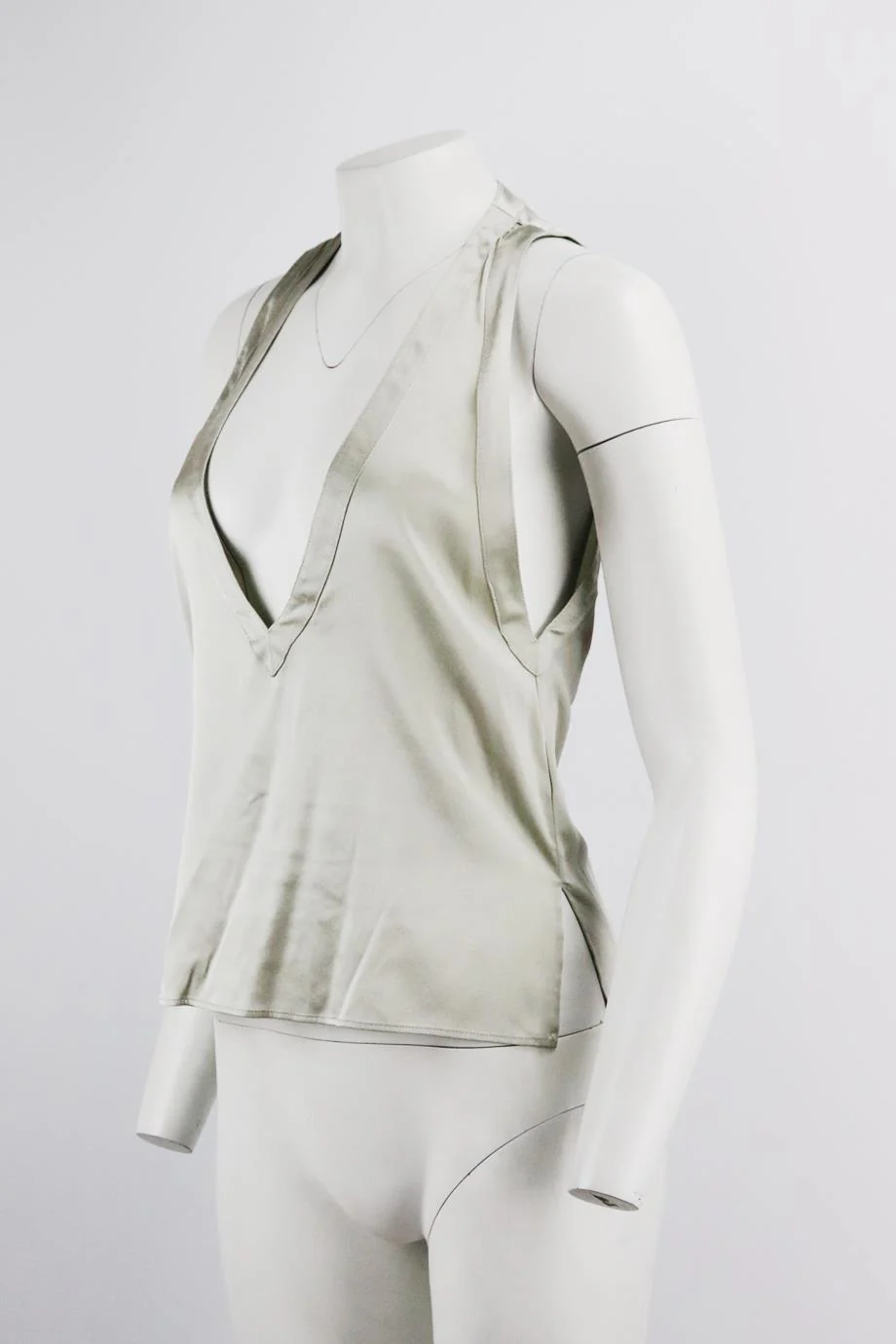 ALASDAIR SILK SATIN TOP US 0 UK 4 - Image 3