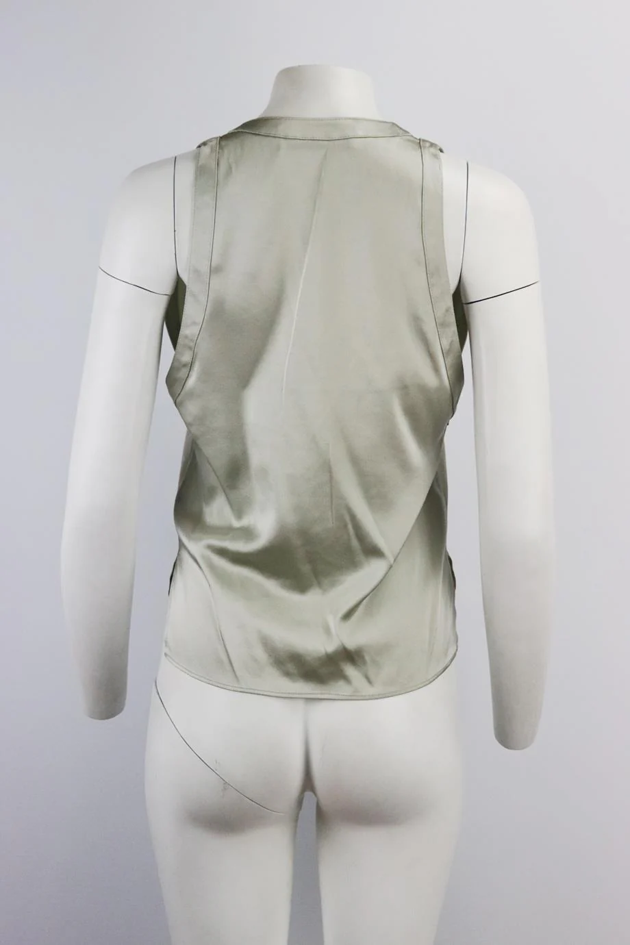 ALASDAIR SILK SATIN TOP US 0 UK 4 - Image 4