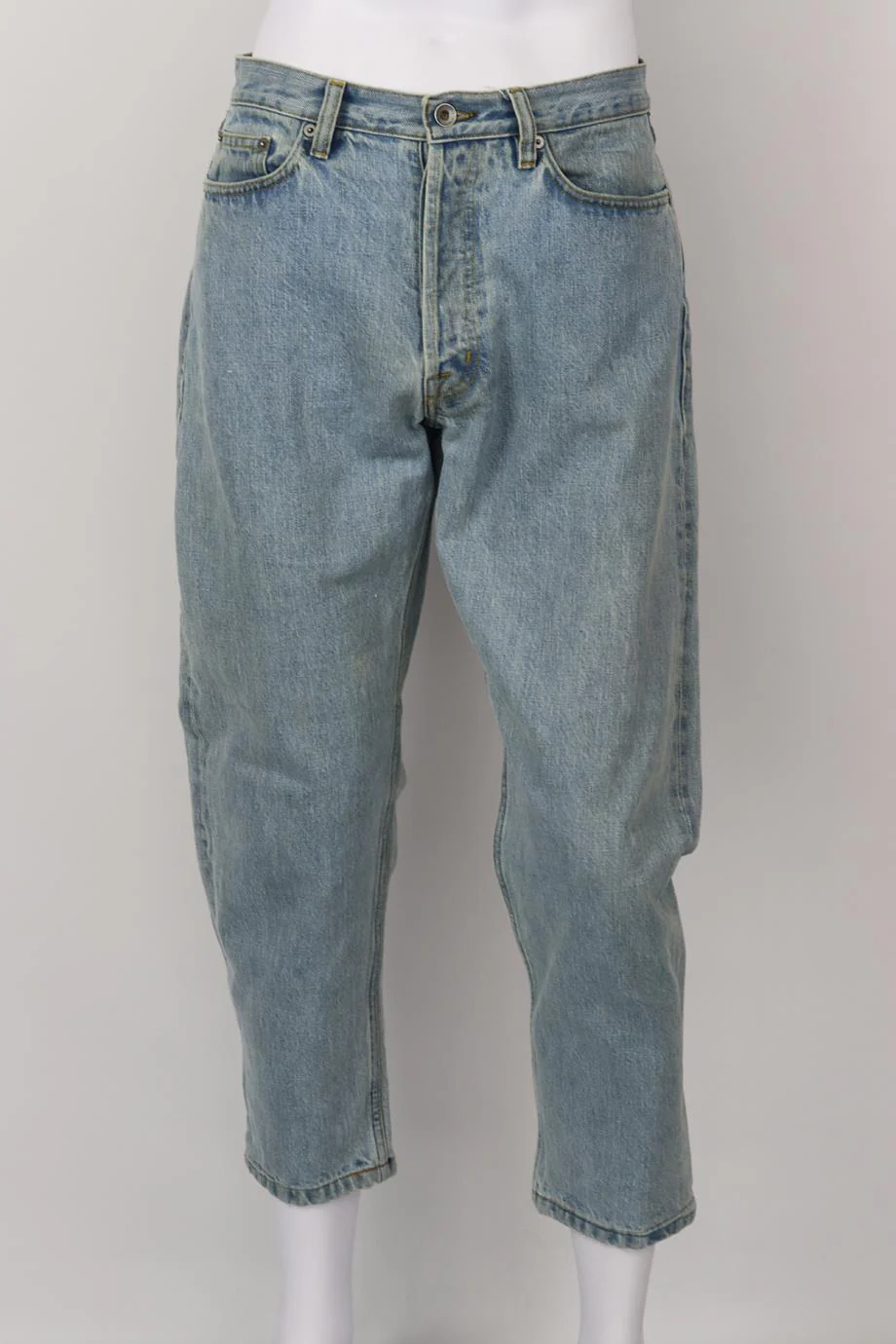 ALBAM MEN'S DENIM TAPERED JEANS UK/US WAIST 28 - Image 2