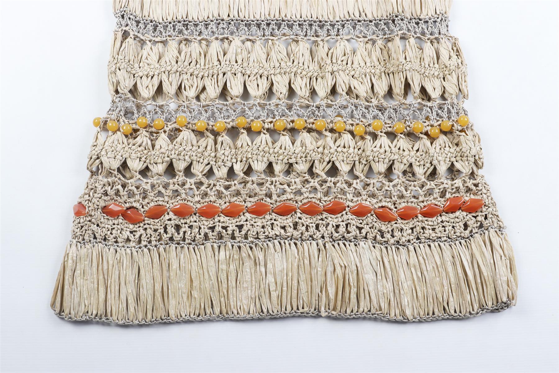 ALBERTA FERRETI BEIGE CROCHET MAXI DRESS UK 8 - Image 5