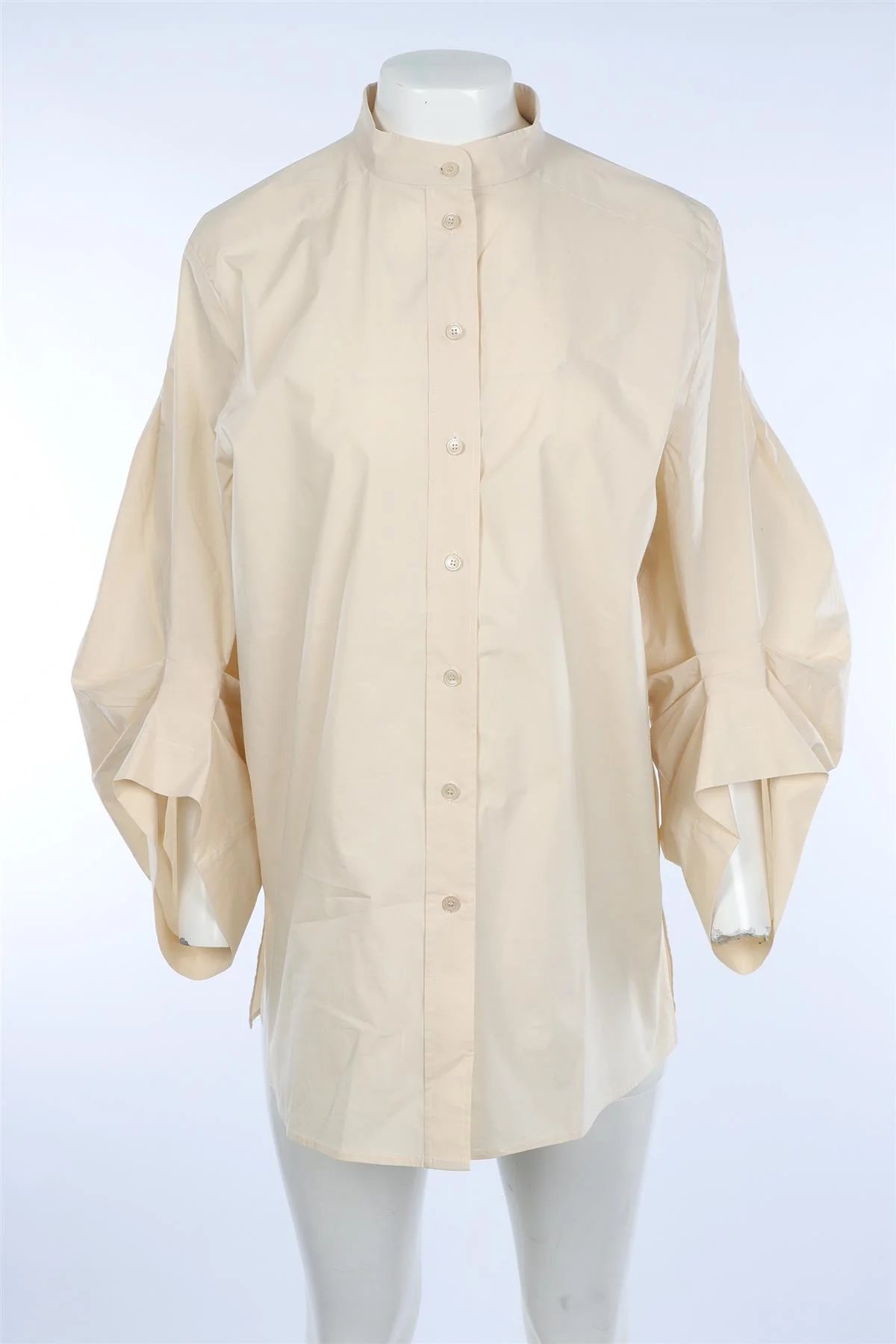 ALBERTA FERRETTI CREAM COTTON SHIRT UK 12 - Image 2