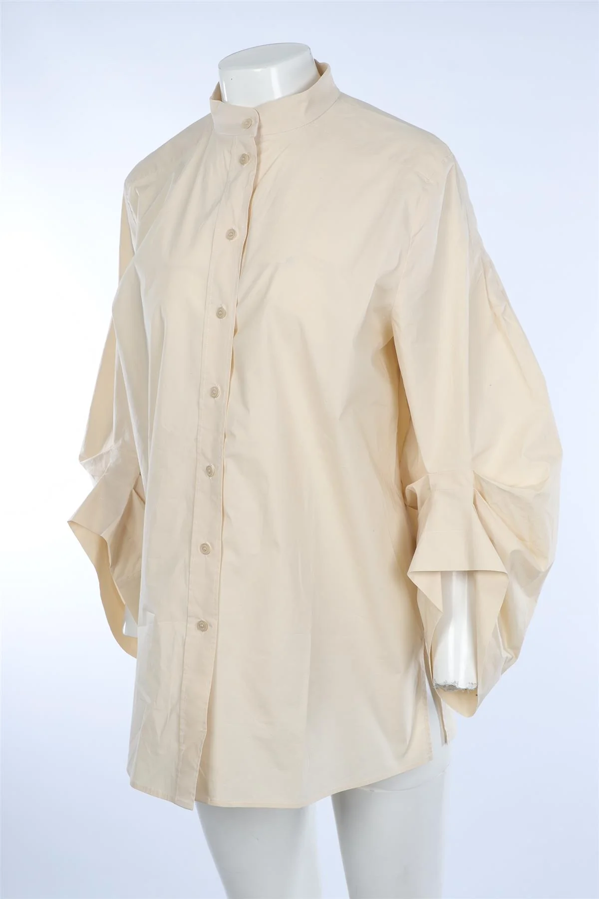 ALBERTA FERRETTI CREAM COTTON SHIRT UK 12 - Image 3