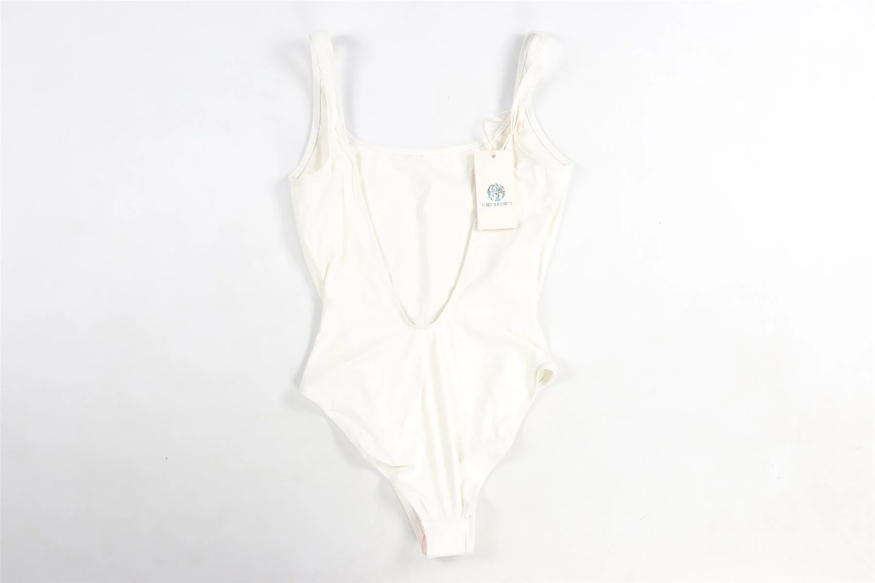 ALBERTA FERRETTI CREAM SWIMSUIT UK 10 - Image 4