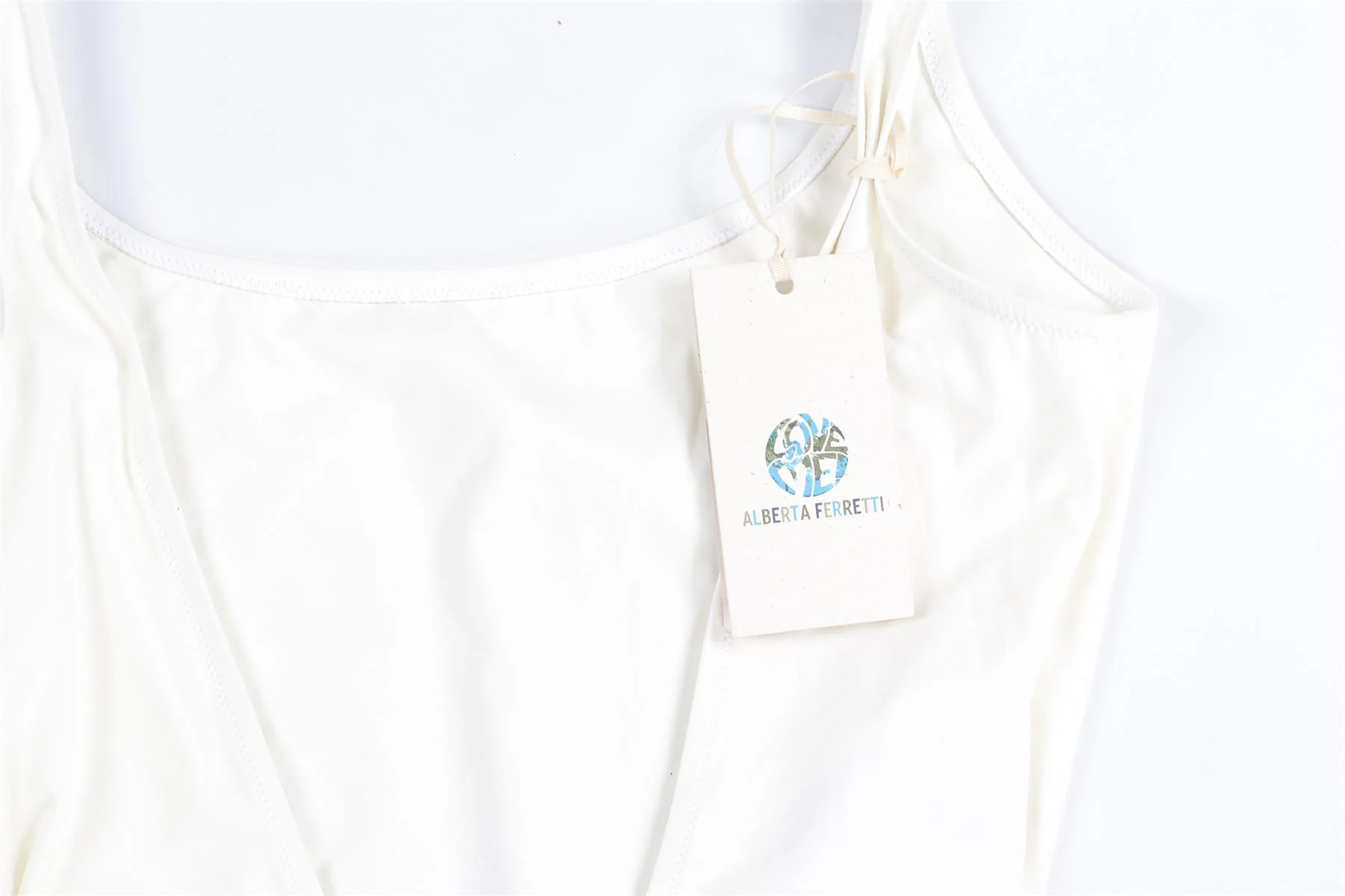 ALBERTA FERRETTI CREAM SWIMSUIT UK 10 - Image 5