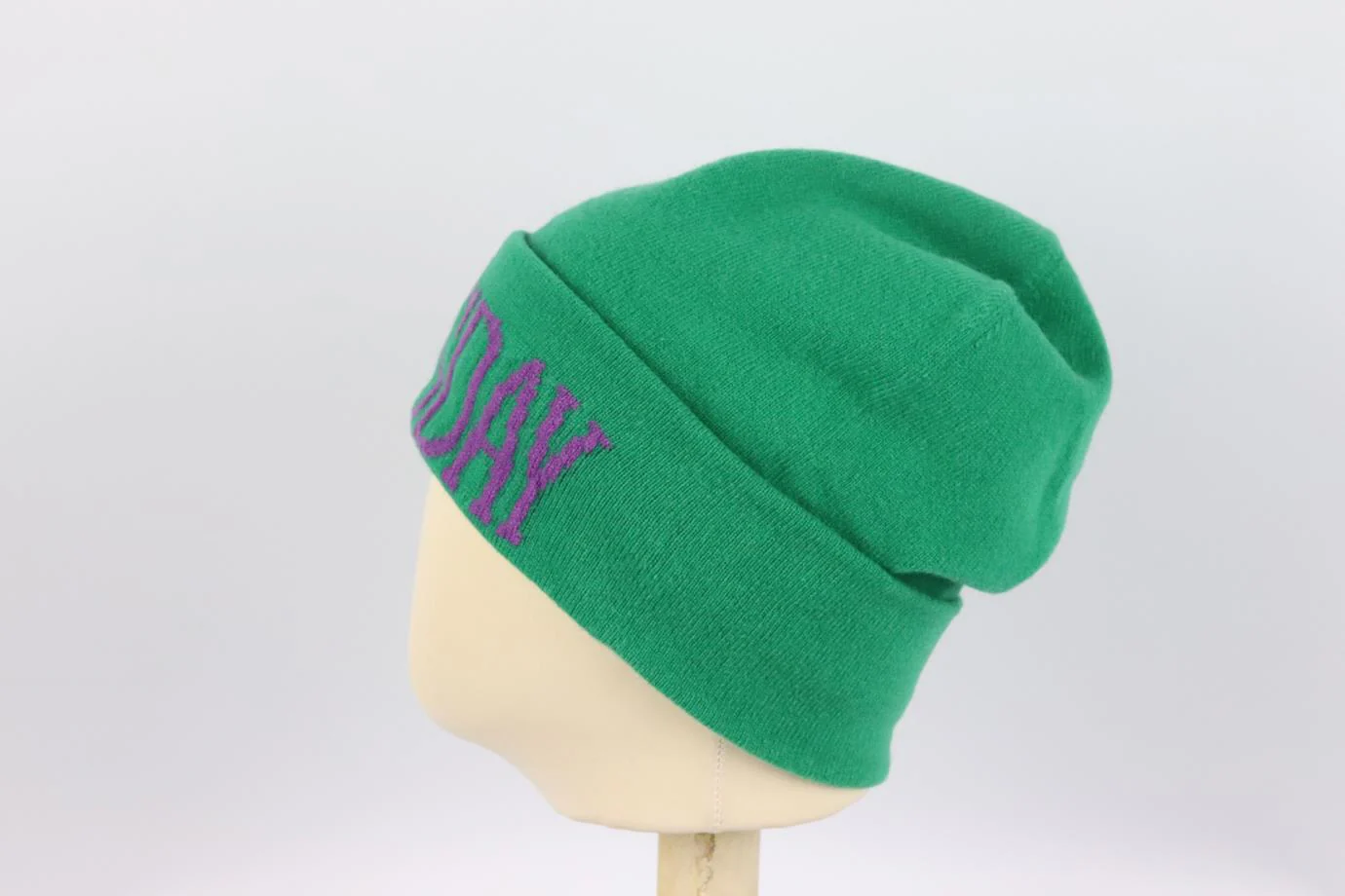 ALBERTA FERRETTI INTARSIA WOOL AND CASHMERE BLEND BEANIE ONE SIZE - Image 4