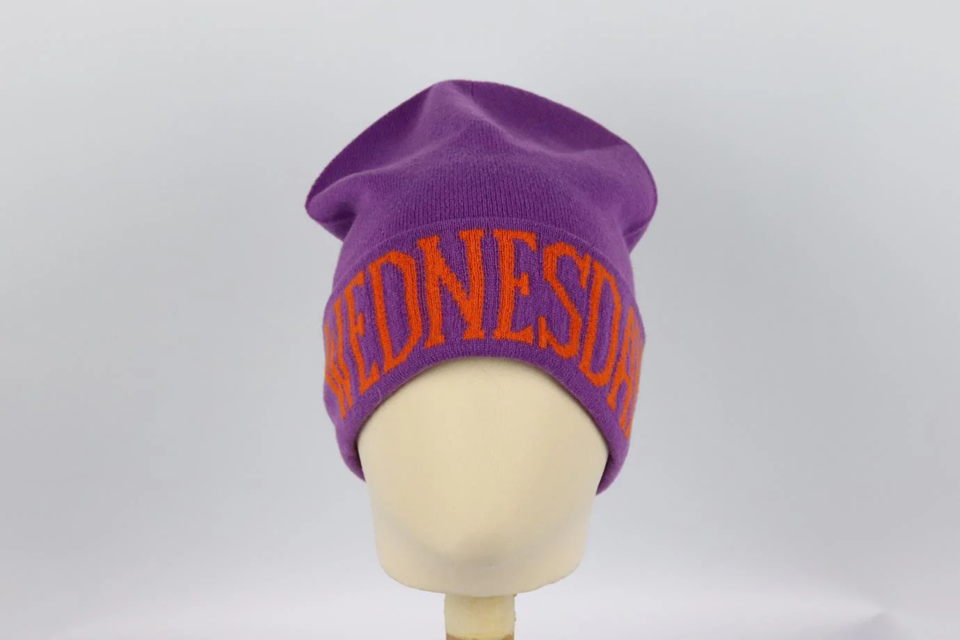ALBERTA FERRETTI INTARSIA WOOL AND CASHMERE BLEND BEANIE ONE SIZE - Image 3