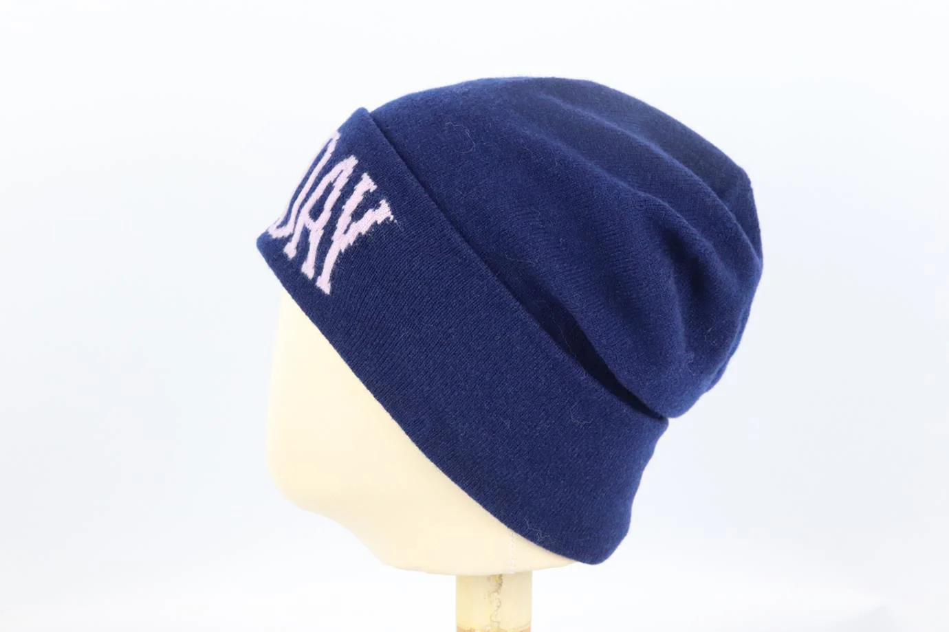ALBERTA FERRETTI INTARSIA WOOL AND CASHMERE BLEND BEANIE ONE SIZE - Image 3