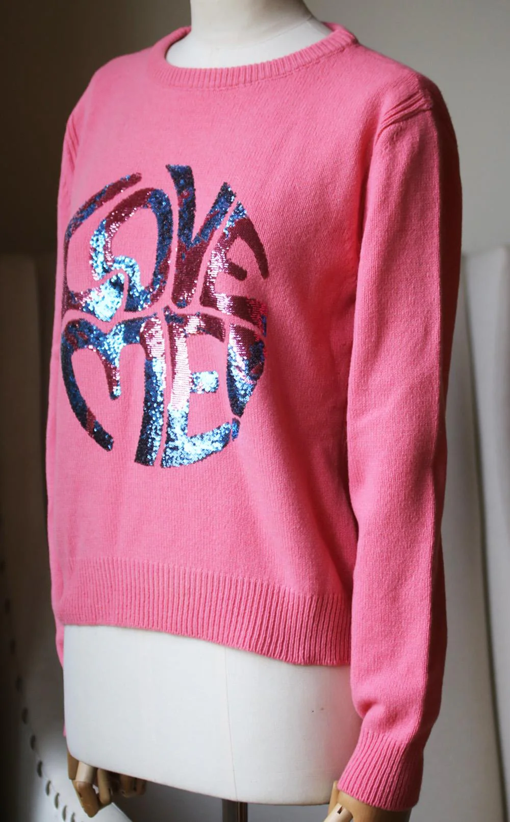 ALBERTA FERRETTI LOVE ME CASHMERE KNITTED SWEATER IT 44 UK 12 - Image 3