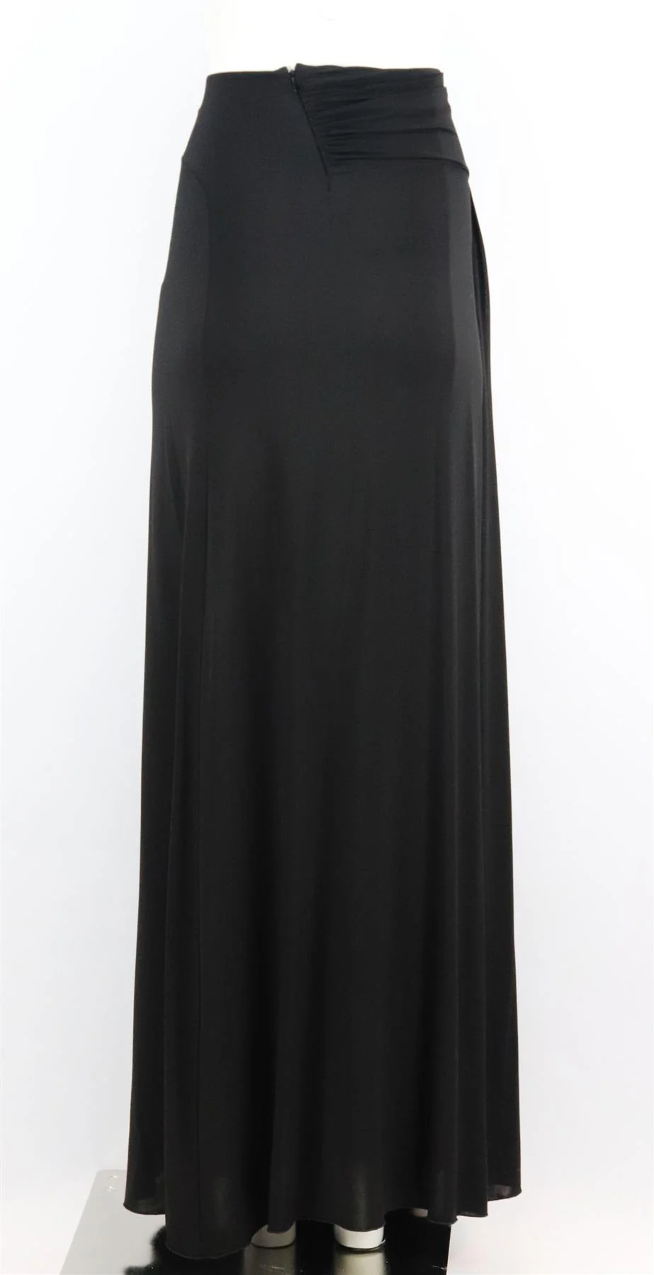 ALBERTA FERRETTI RUCHED STRETCH JERSEY MAXI SKIRT IT 44 UK 12 - Image 4