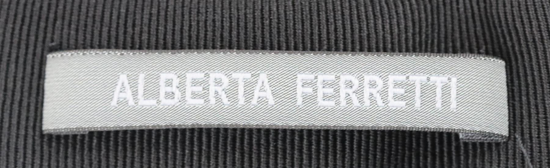ALBERTA FERRETTI RUCHED STRETCH JERSEY MAXI SKIRT IT 44 UK 12 - Image 5