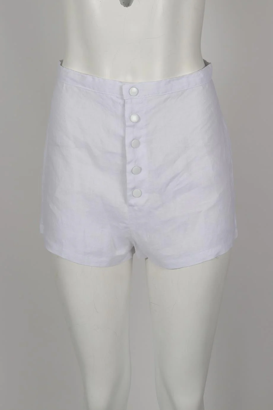 ALBUS LUMEN LINEN SHORTS UK 6 - Image 2