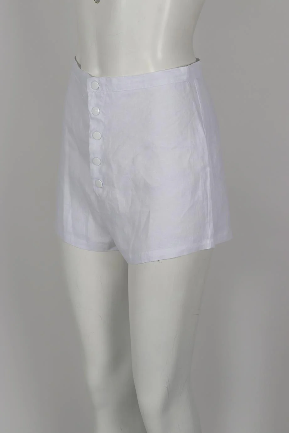 ALBUS LUMEN LINEN SHORTS UK 6 - Image 3