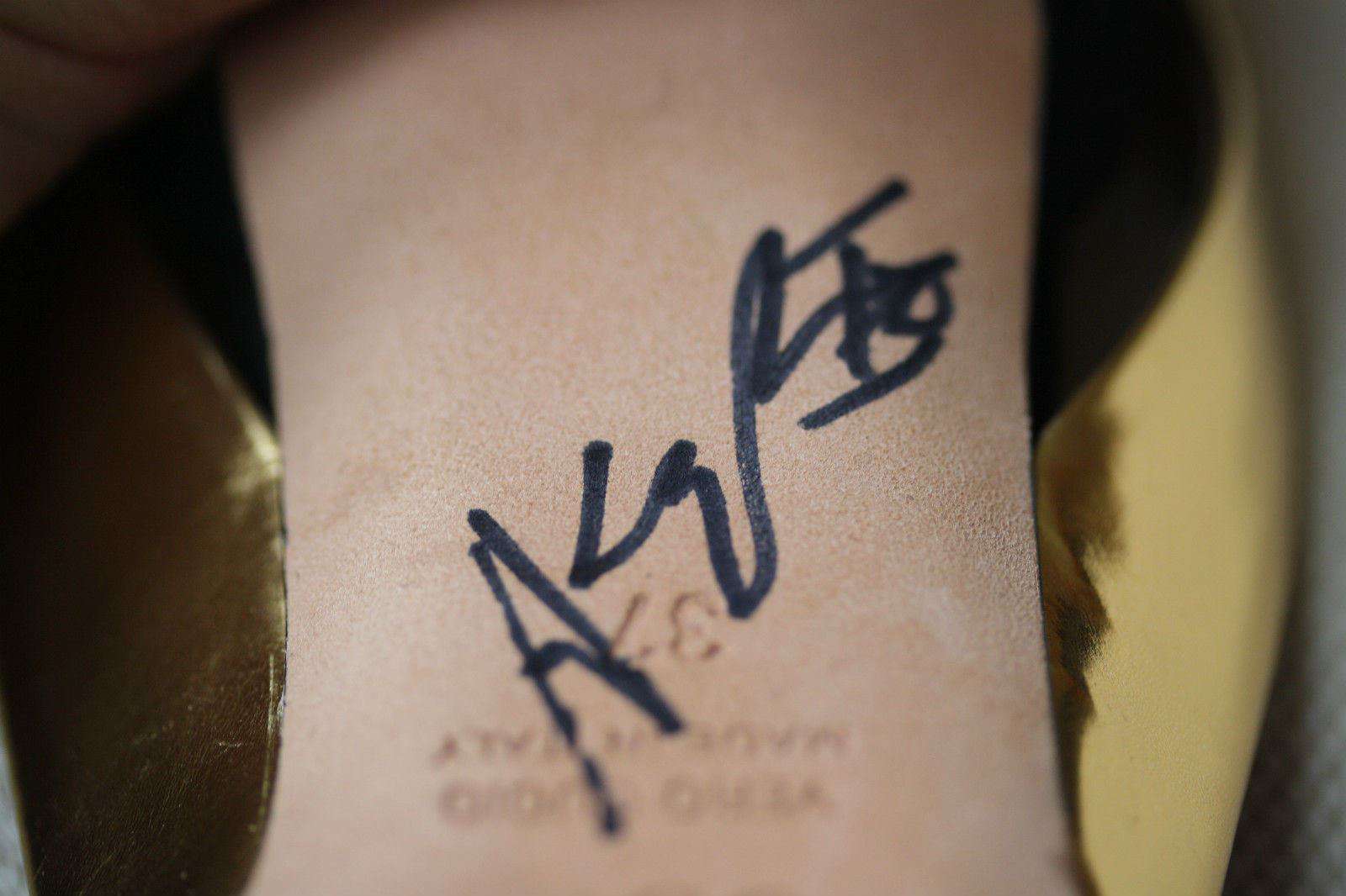 ALEJANDRO INGELMO FLAVIA D'ORSAY SIGNED BLACK SUEDE HEELS EU 37 UK 4 US 7 - Image 9
