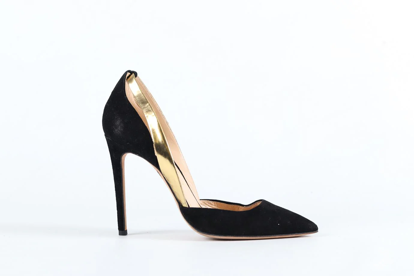 ALEJANDRO INGELMO SUEDE AND LEATHER PUMPS EU 37 UK 4 US 7 - Image 2
