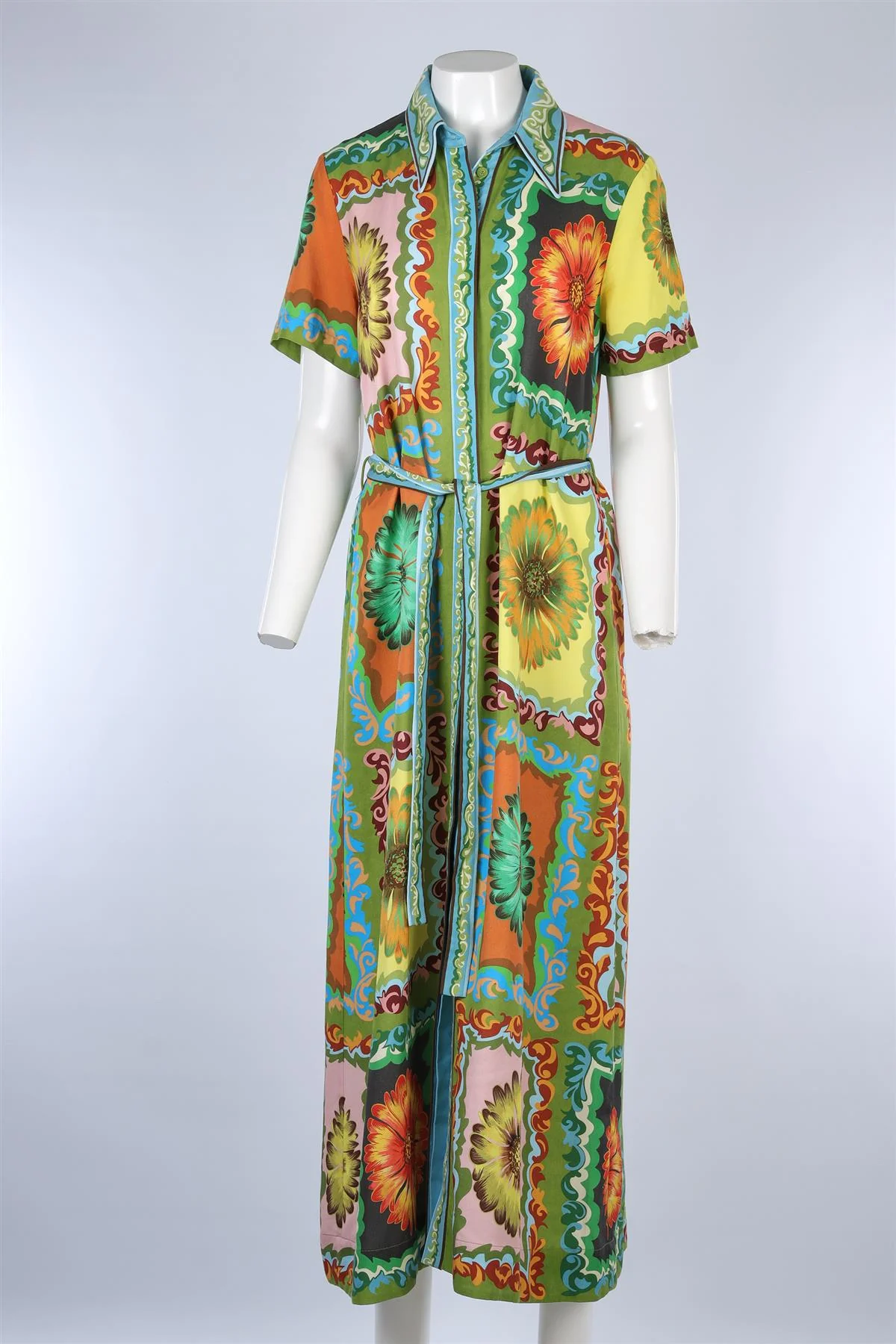 ALEMAIS MULTI TENCEL MAXI DRESS AU 12 UK 12 - Image 2