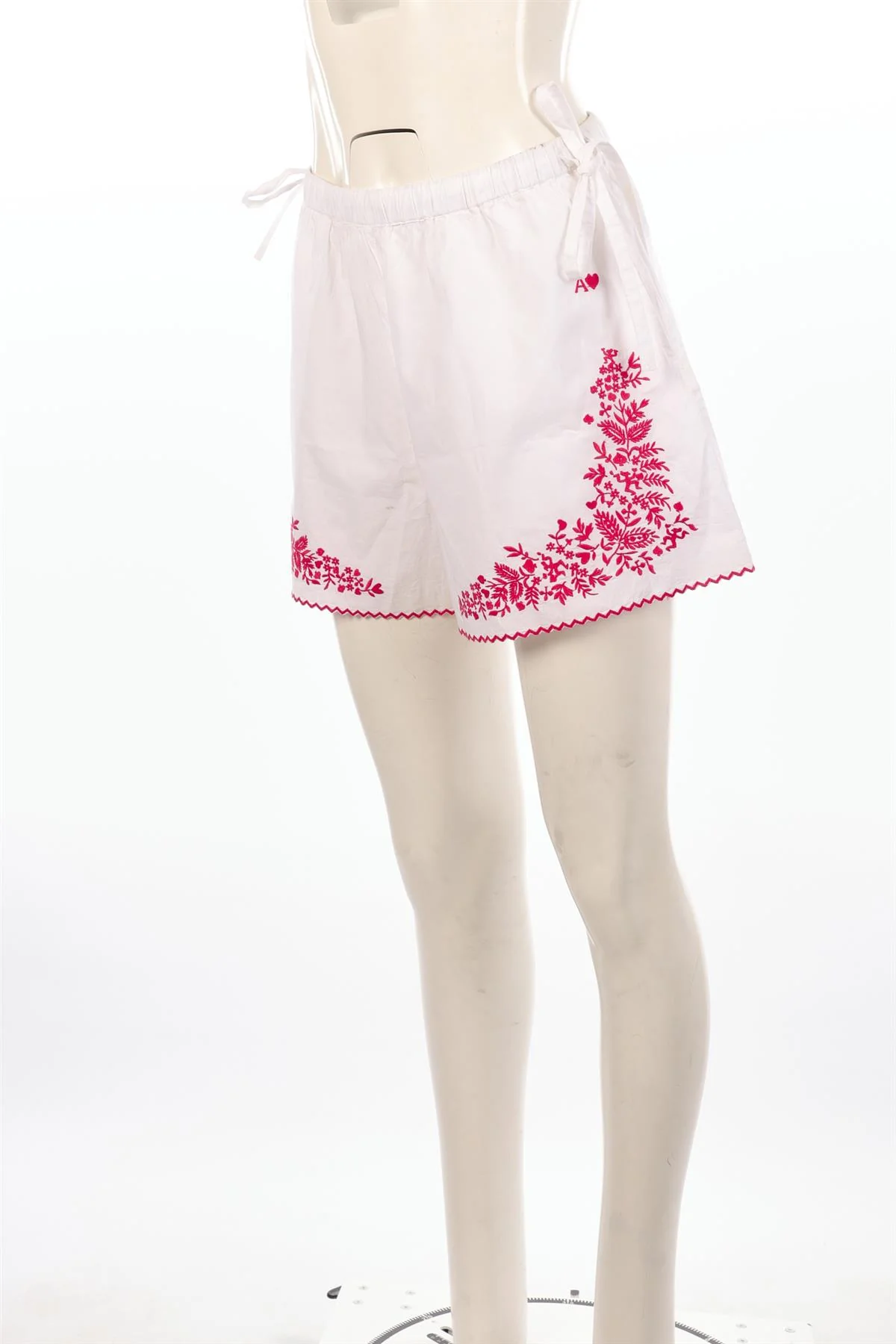 ALÉMAIS WHITE COTTON SHORTS AU 8 UK 8 - Image 3