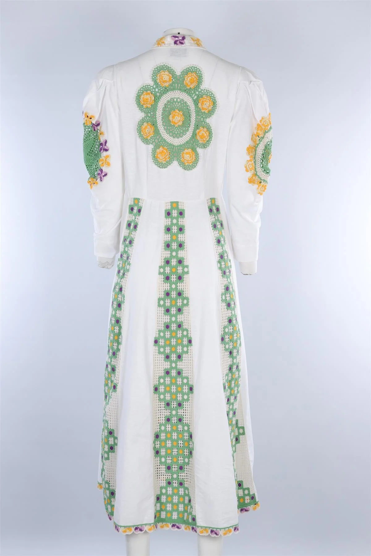 ALEMAIS WHITE LINEN MAXI DRESS AU 14 UK 14 - Image 4