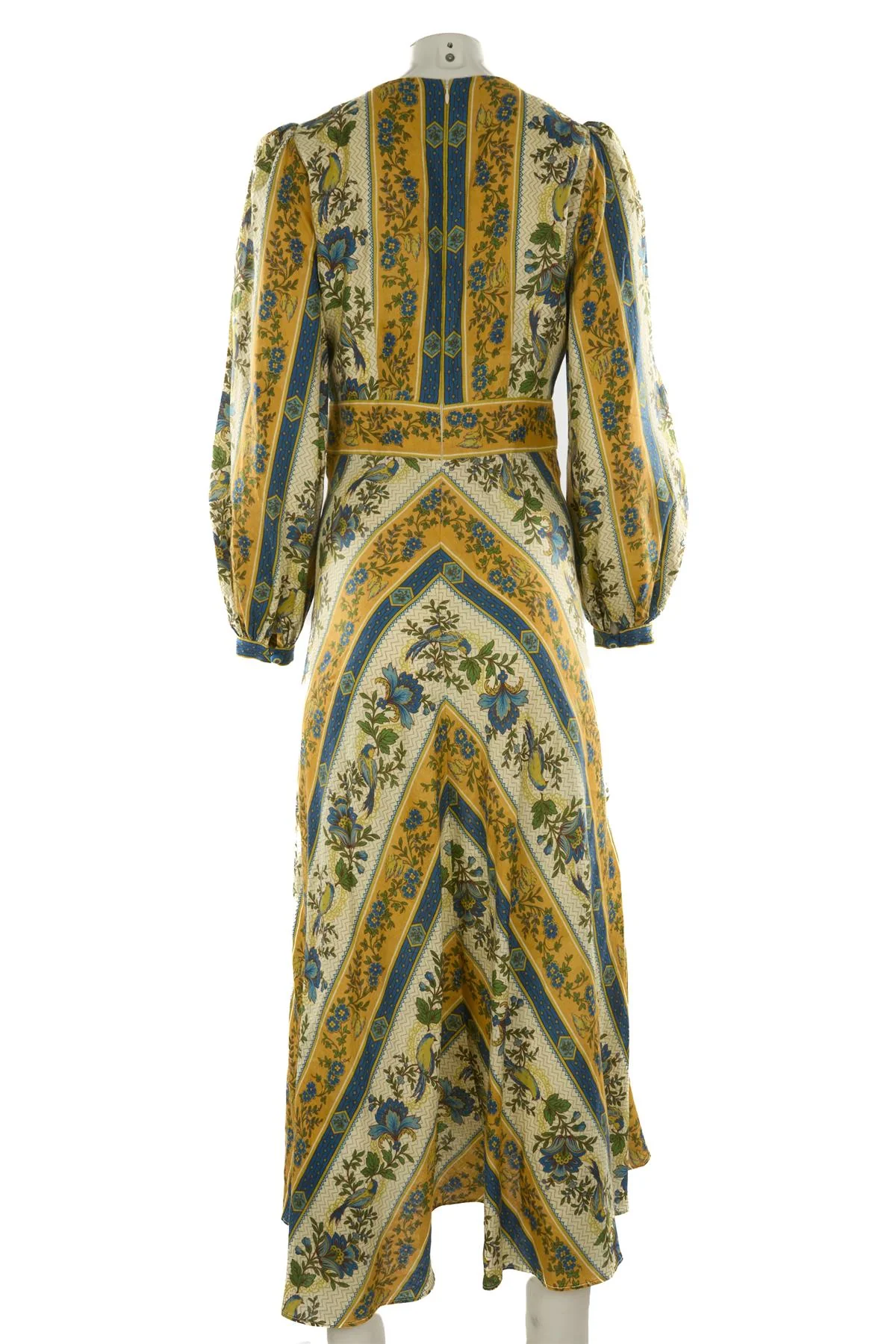 ALEMAIS YELLOW LINEN MAXI DRESS UK 10 - Image 4