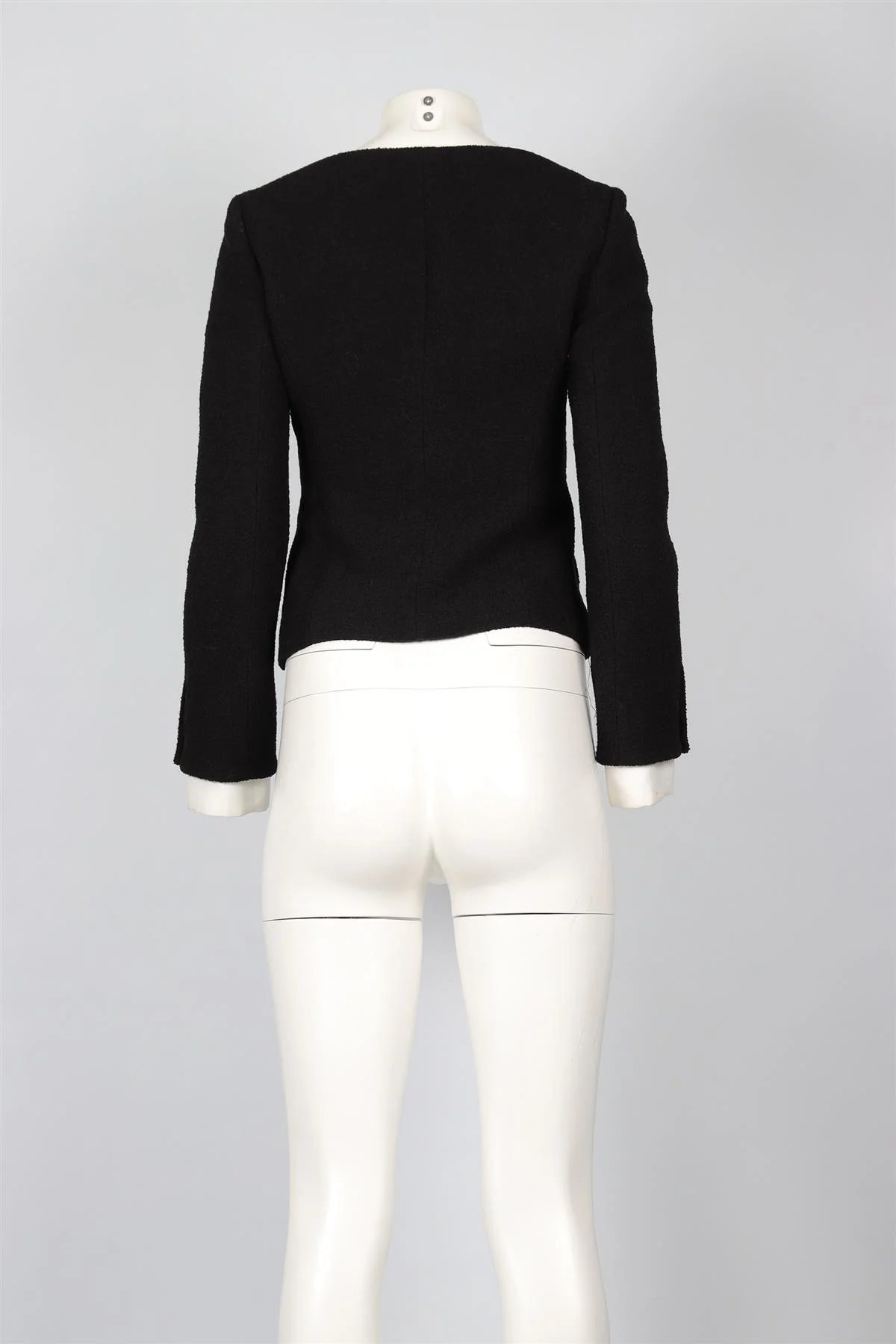 ALESSANDRA RICH BLACK WOOL JACKET IT 40 UK 8 - Image 4